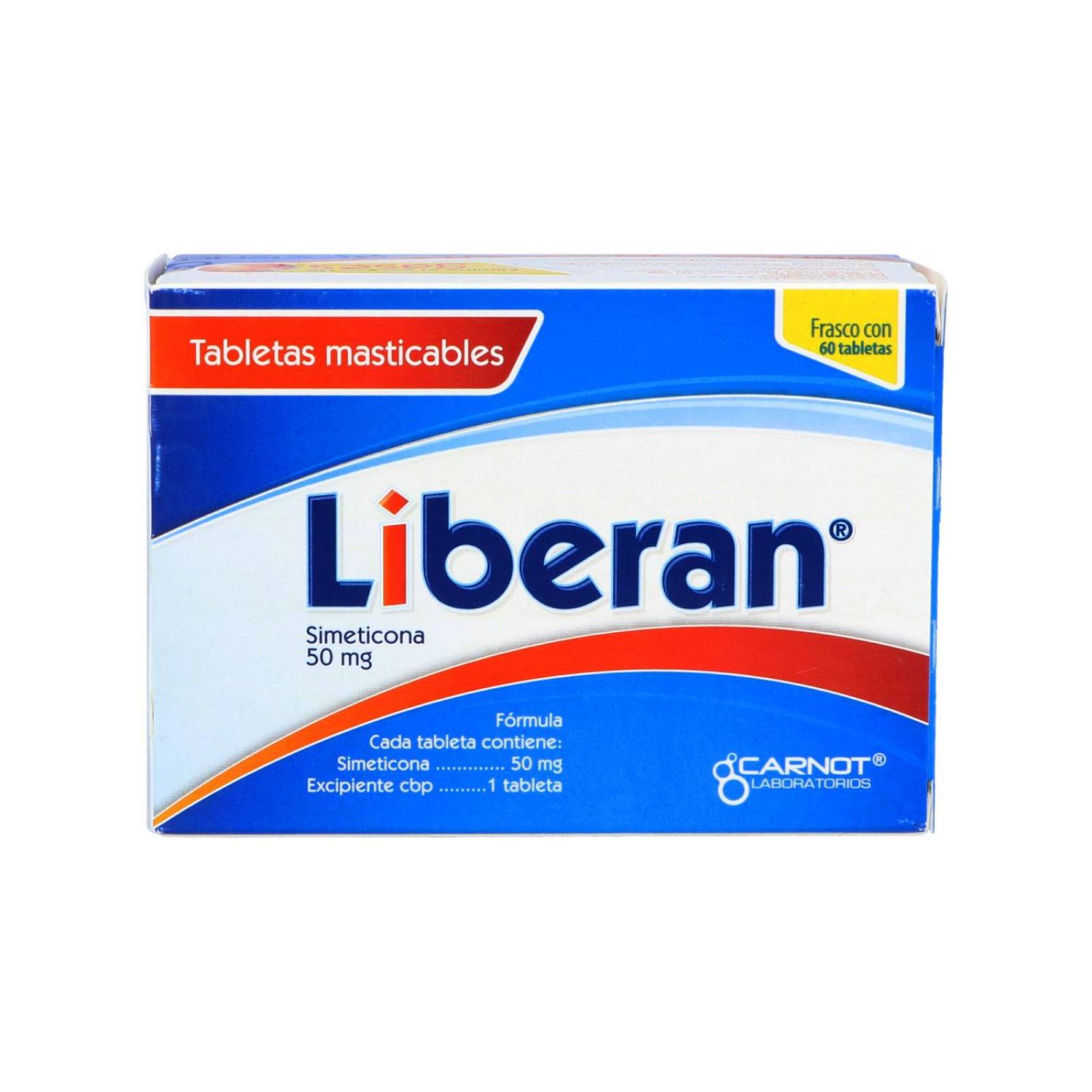 Liberan 50 mg Frasco Con 60 Tabletas Masticables 