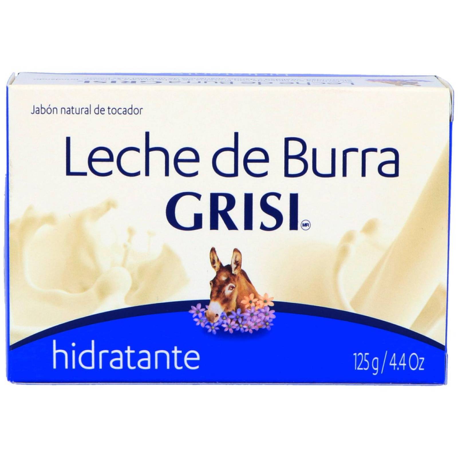Grisi Leche De Burra Jabón Hidratante Caja Con Barra De 125 g 