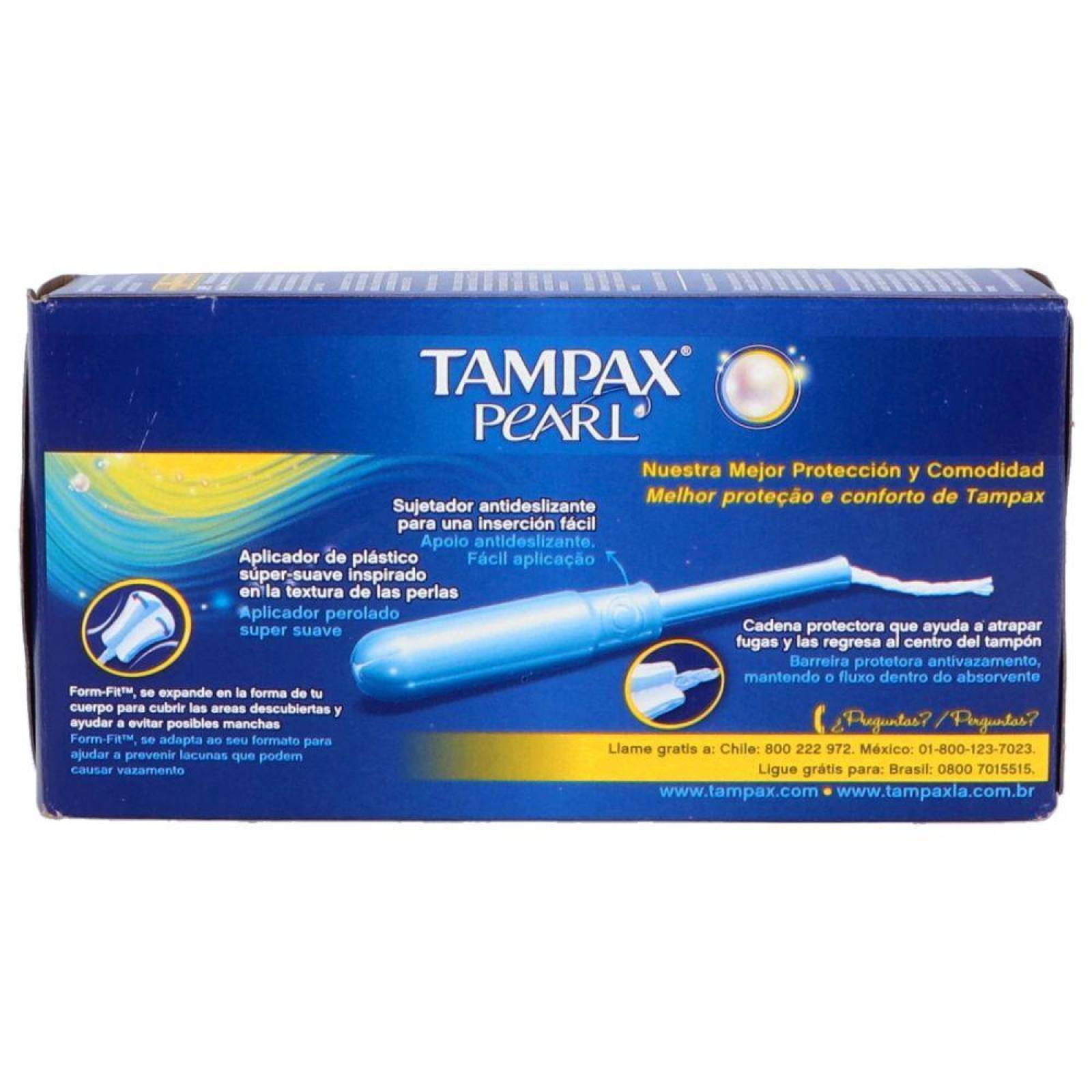 Tampax Pearl Caja Con 8 Tampones con Aplicador 