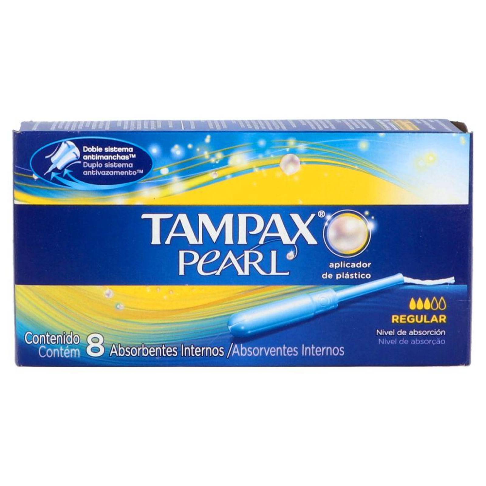 Tampax Pearl Caja Con 8 Tampones con Aplicador 