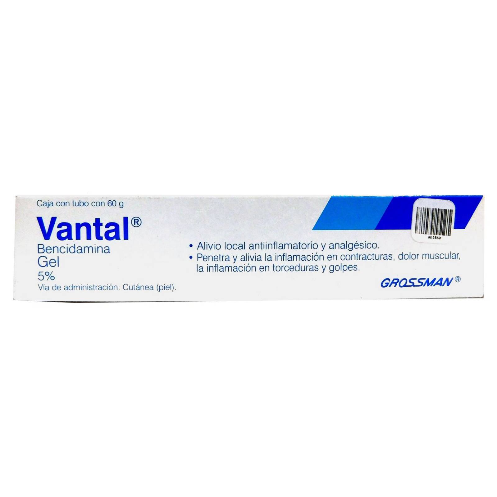 Vantal Gel 5 % Caja Con Tubo Con 60 g 