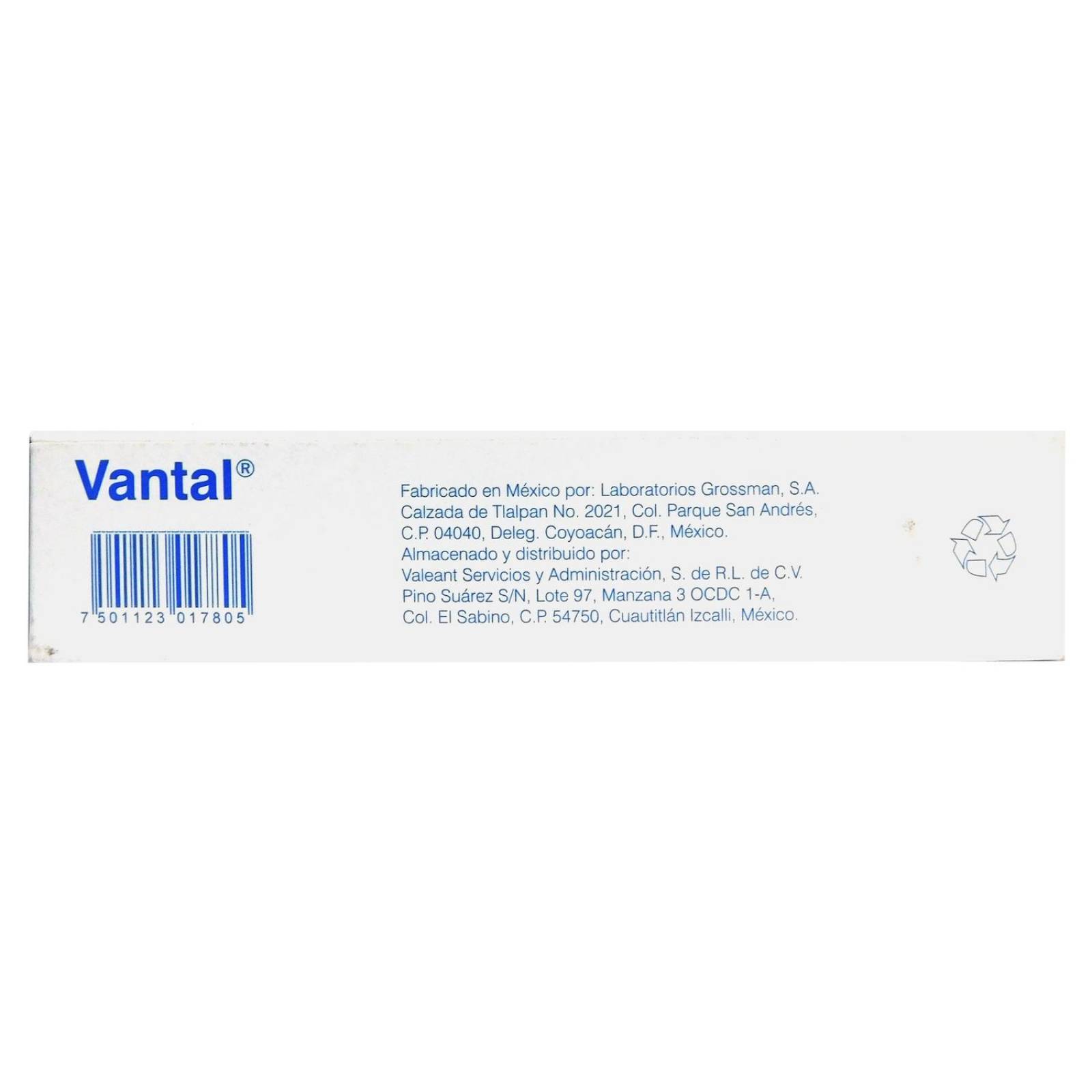 Vantal Gel 5 % Caja Con Tubo Con 60 g 