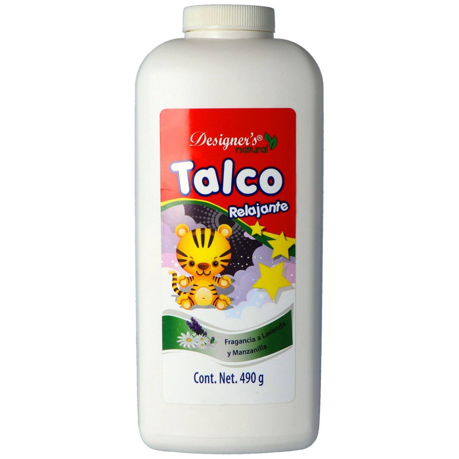 Talco Relajante Designer´s Lavanda Y Manzanilla Frasco Con 490 g 