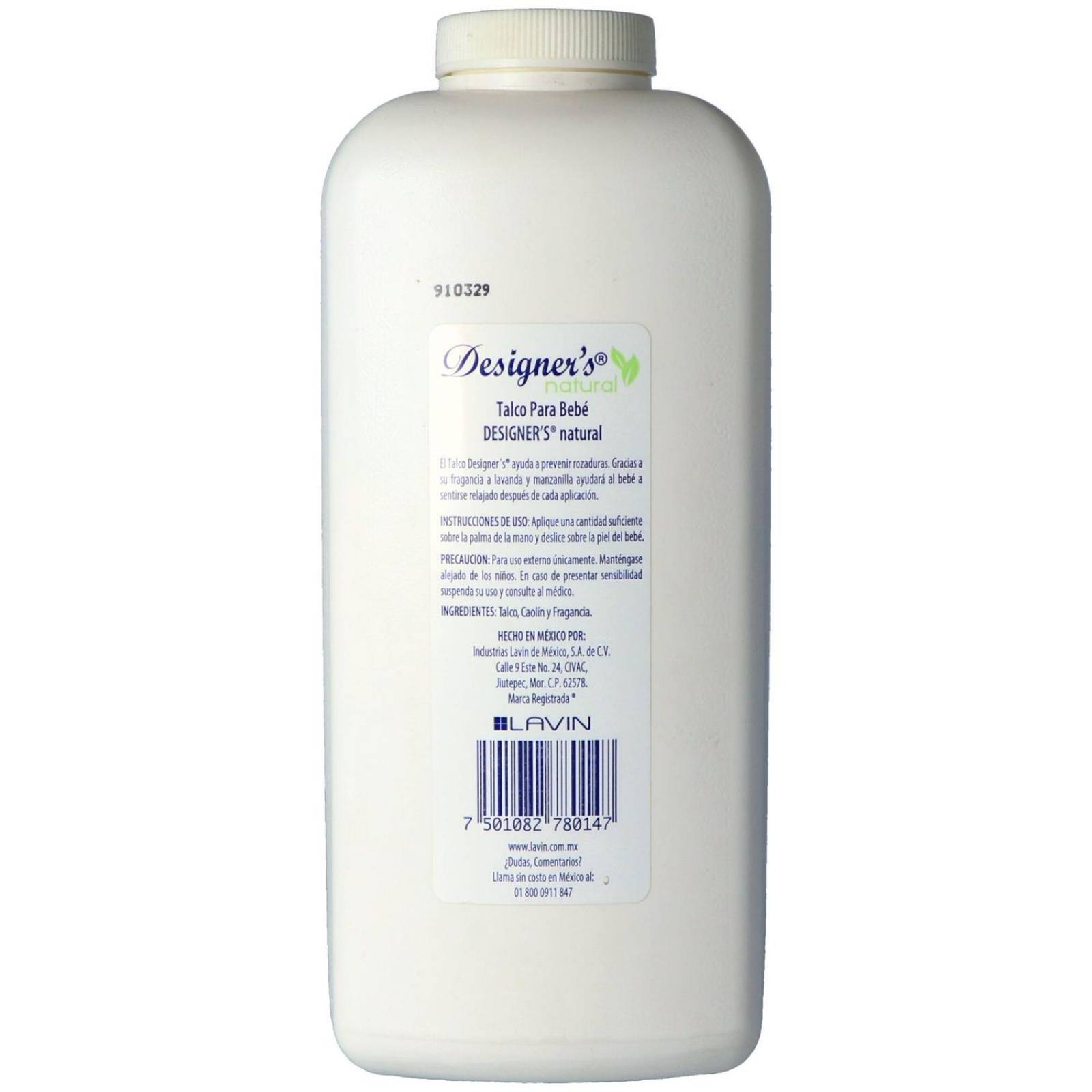 Talco Relajante Designer´s Lavanda Y Manzanilla Frasco Con 490 g 