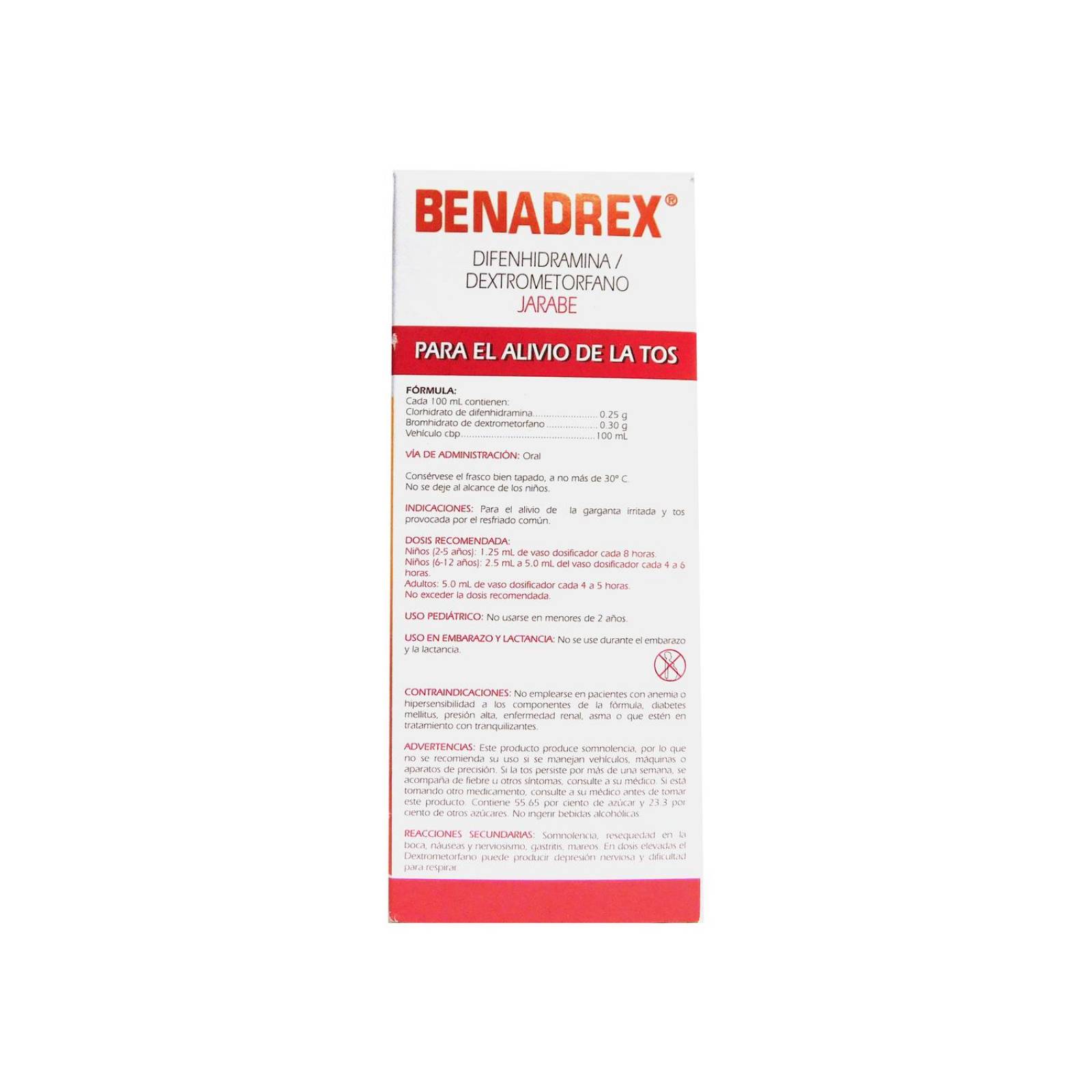 Benadrex Jarabe 150 mL Caja Con Frasco 