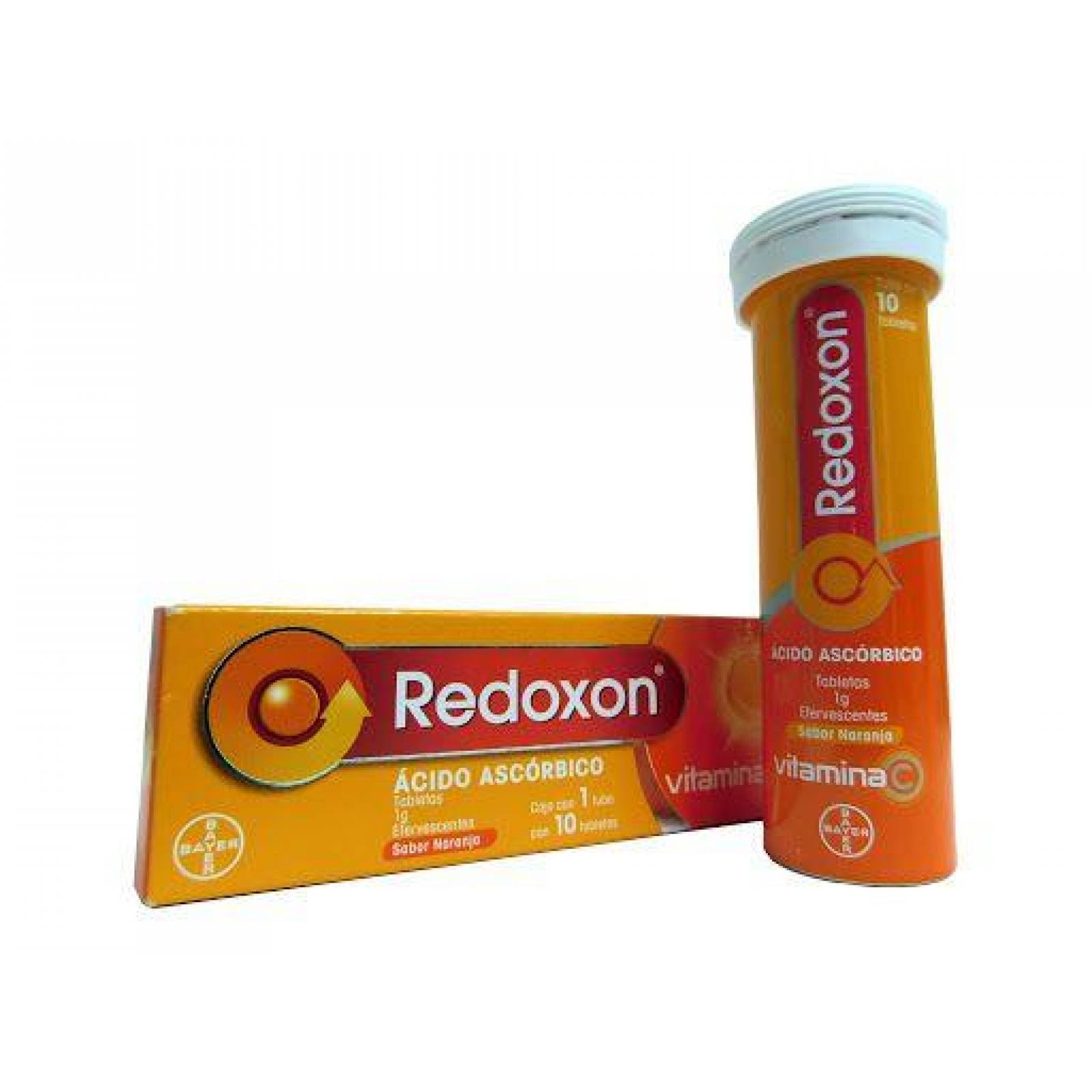 Redoxon 1g Tubo Con 10 Tabletas Efervescentes Sabor Naranja 