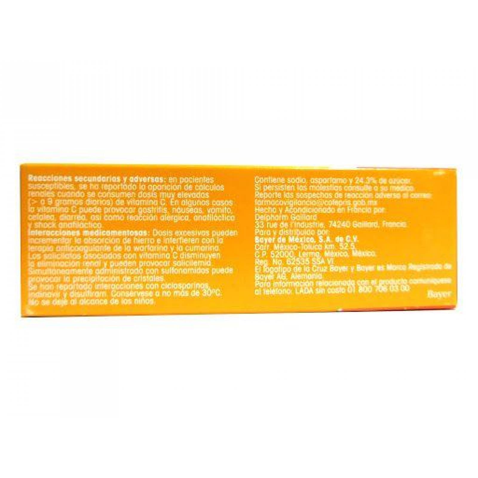 Redoxon 1g Tubo Con 10 Tabletas Efervescentes Sabor Naranja 