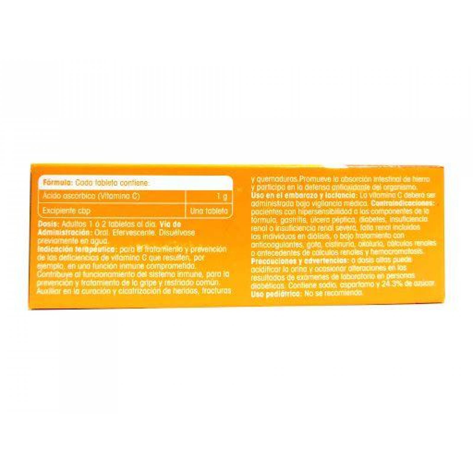 Redoxon 1g Tubo Con 10 Tabletas Efervescentes Sabor Naranja 