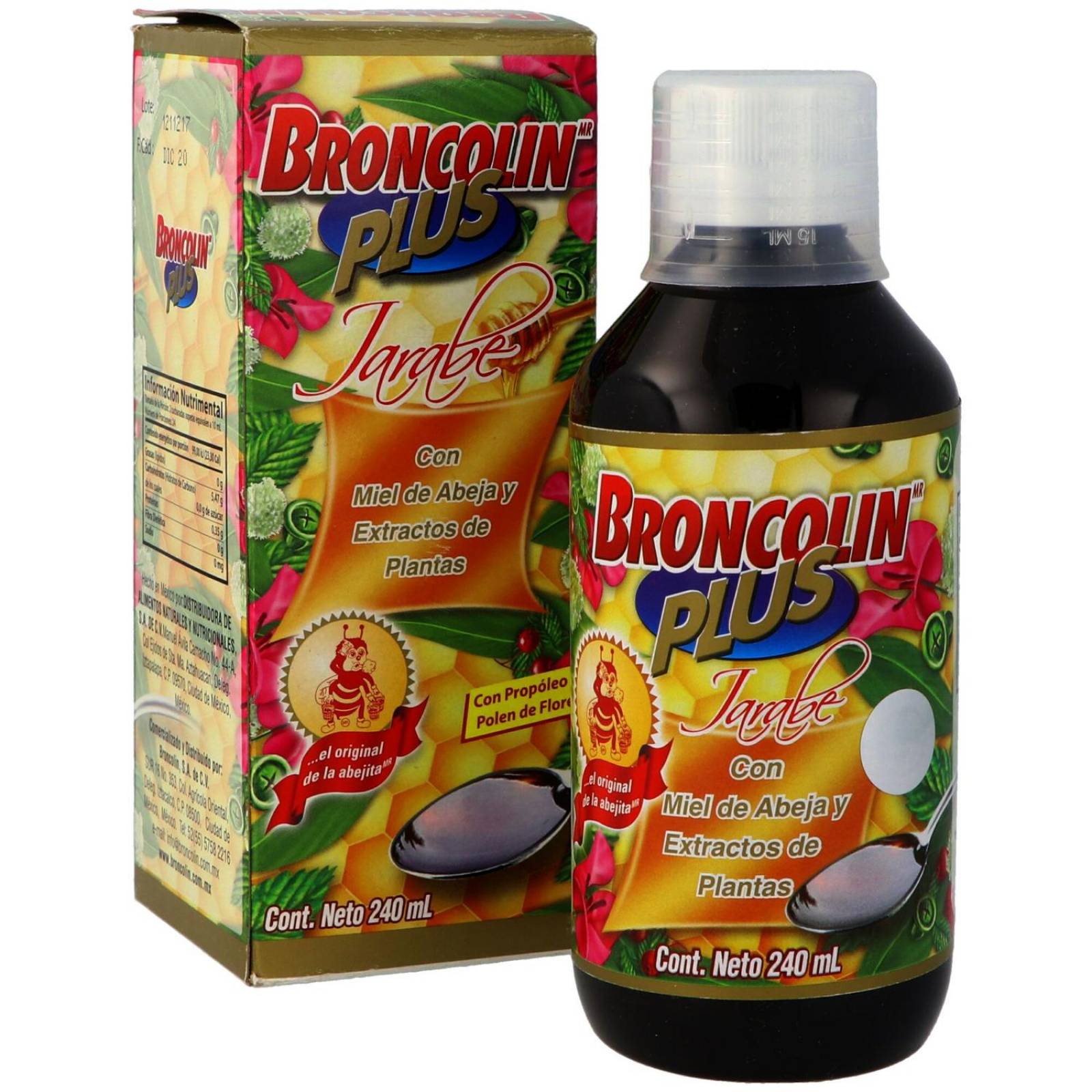 Broncolin Plus Jarabe Caja Con Frasco Con 240 Ml 