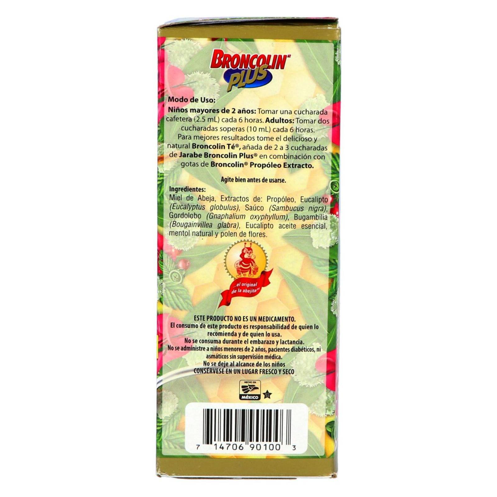Broncolin Plus Jarabe Caja Con Frasco Con 240 Ml 