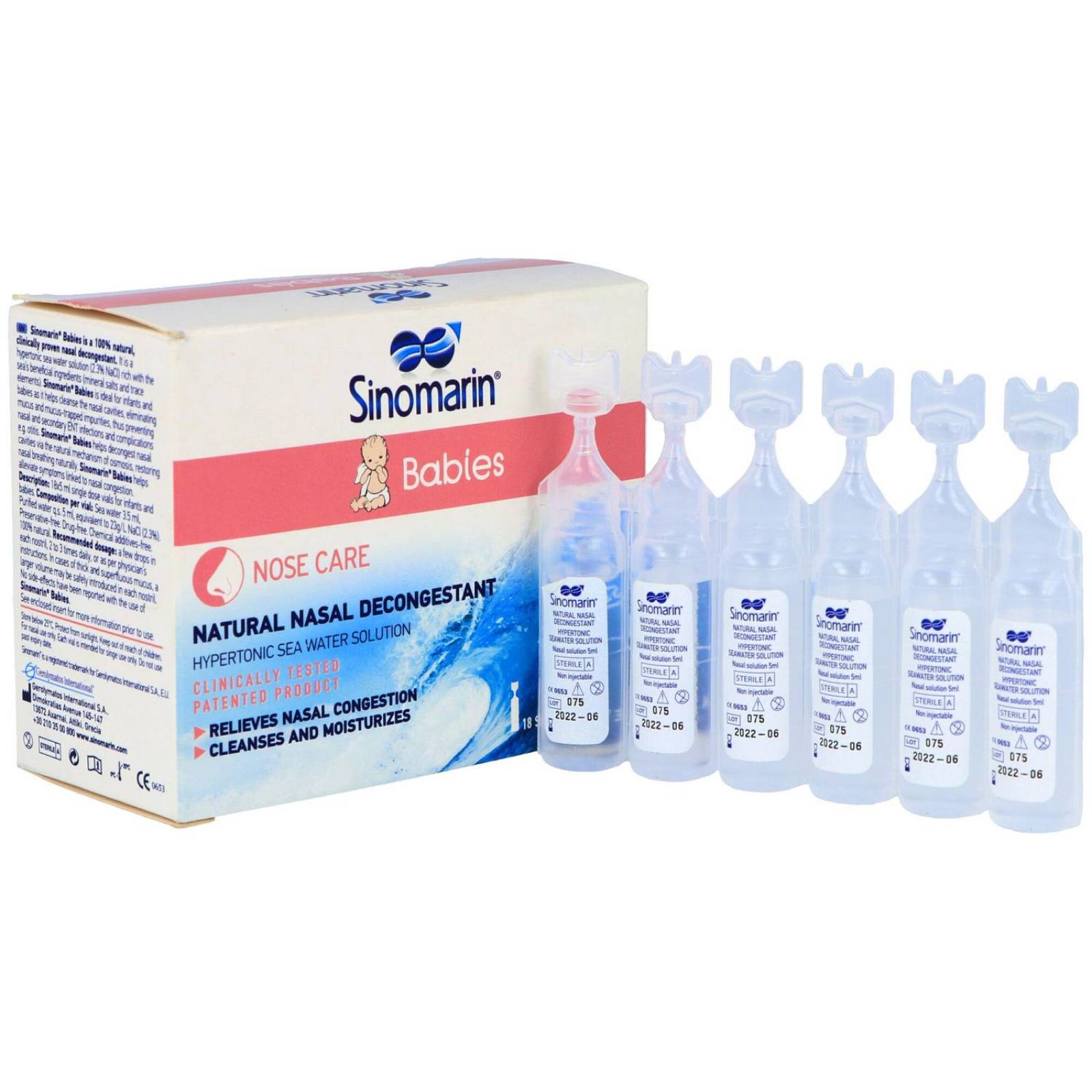 Sinomarin Bebés Caja Con 18 Ampolletas Con 5 mL 