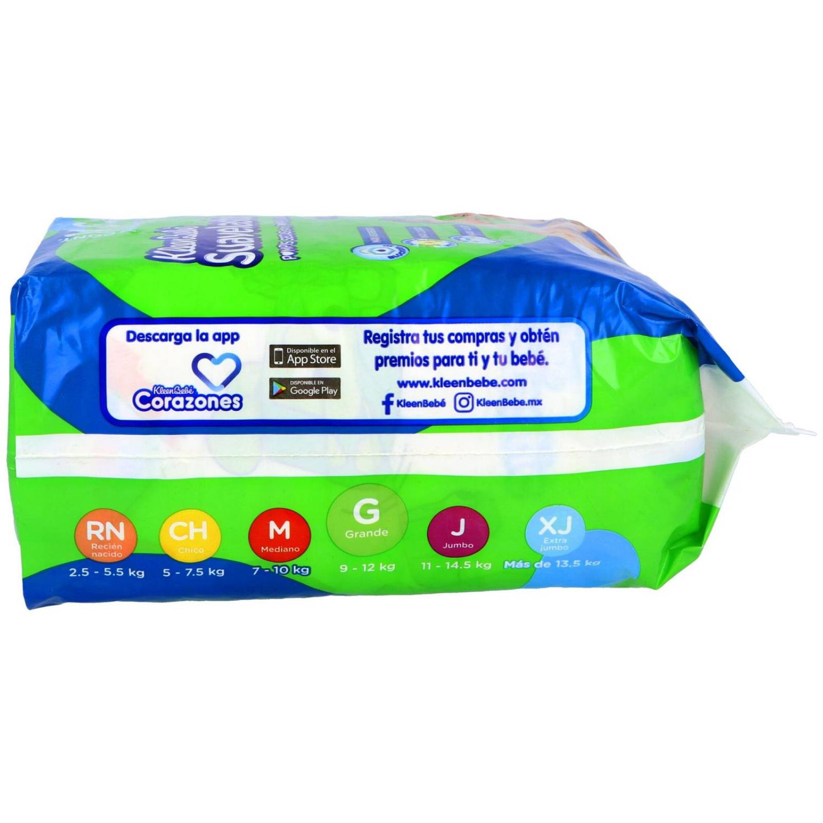 Pañales Kleen Bebé Suavelastic G Etapa 4 Paquete Con 14 Piezas 