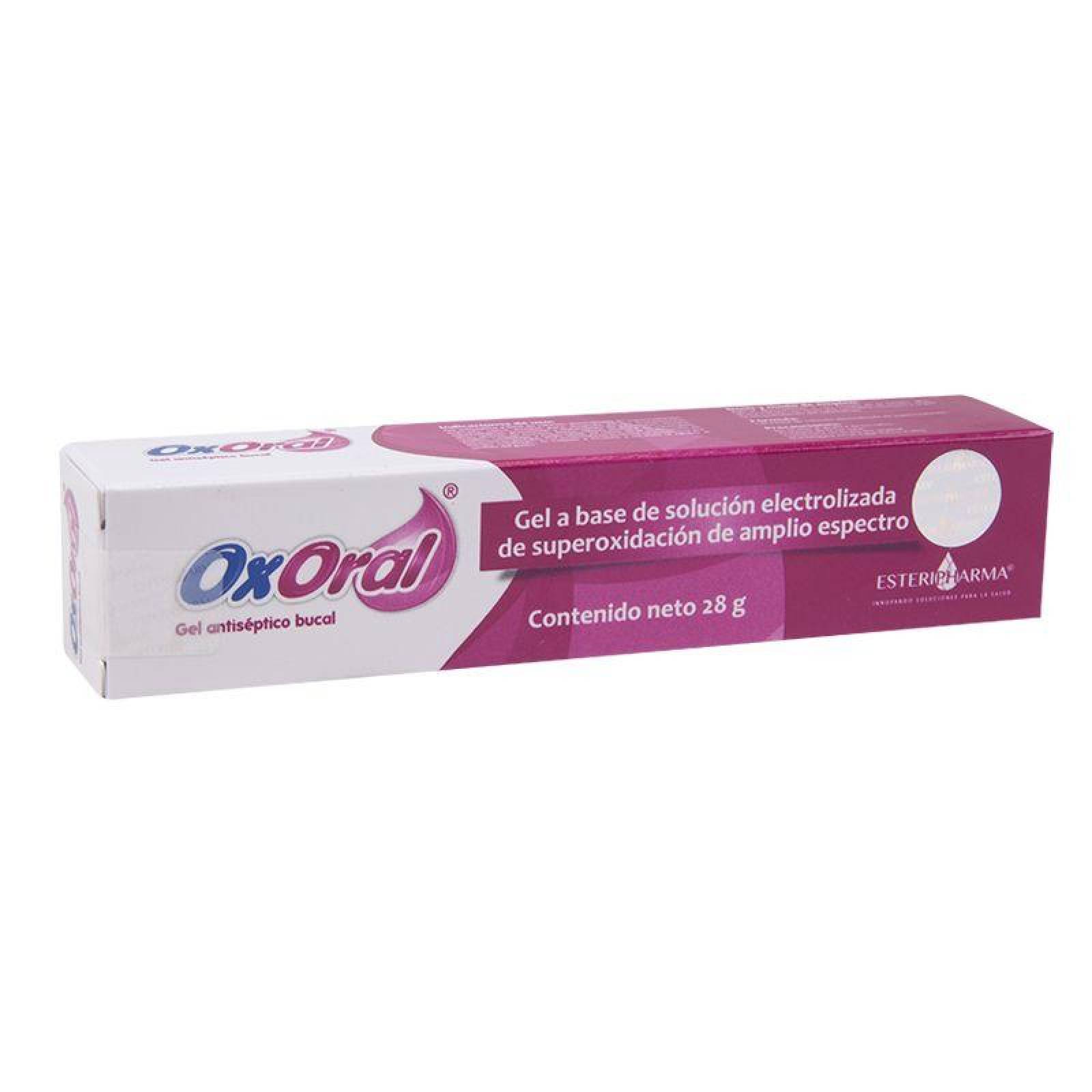 OXORAL ANTISÉPTICO GEL ORAL CAJA CON TUBO CON 28 G 