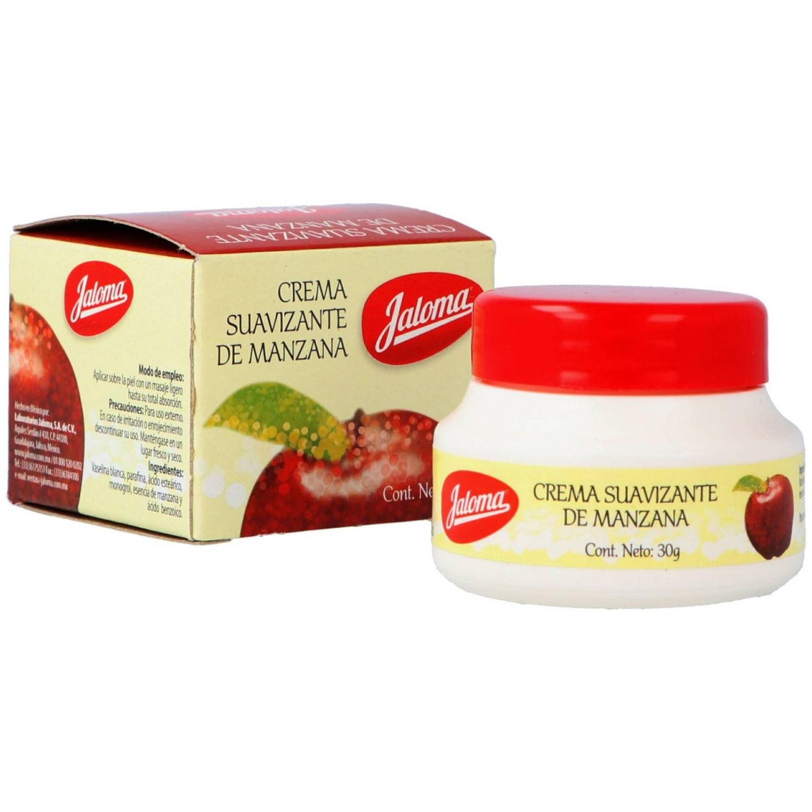 Crema Suavizante De Manzana Para La Piel Bote Con 30 g 