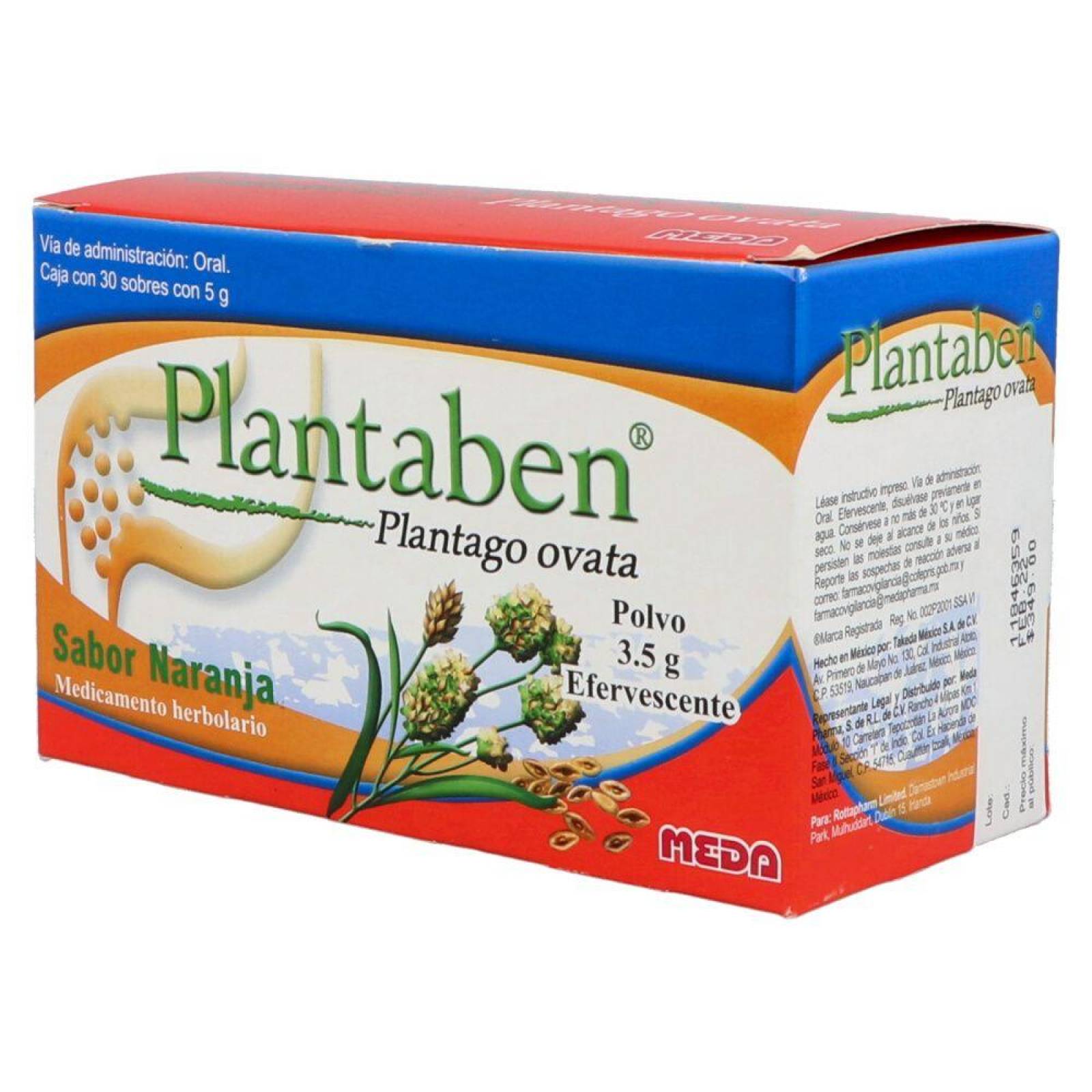 Plantaben 3.5 g Caja Con 30 Sobres Polvo Efervescentes 