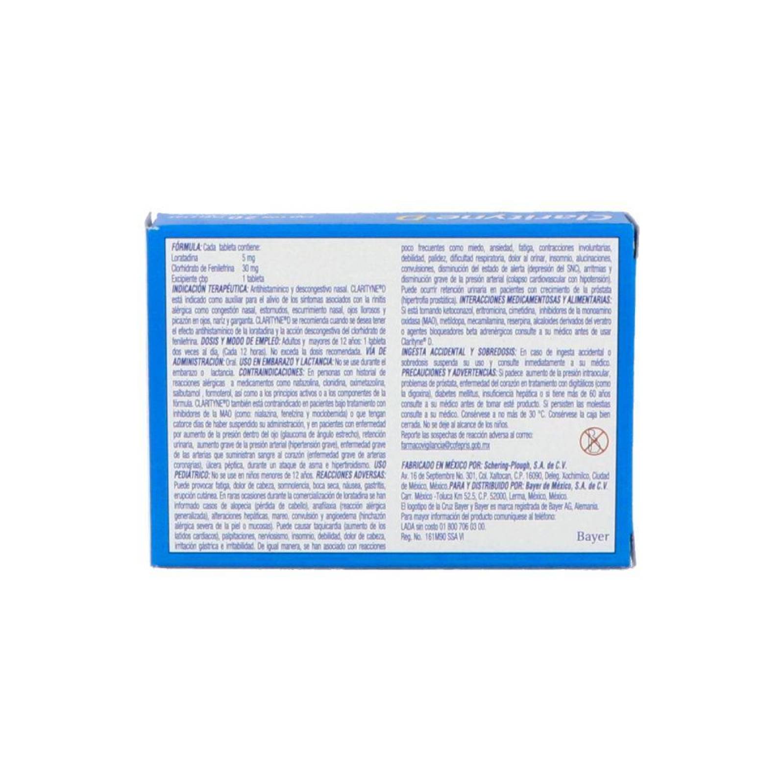 Clarityne D Caja Con 20 Tabletas 