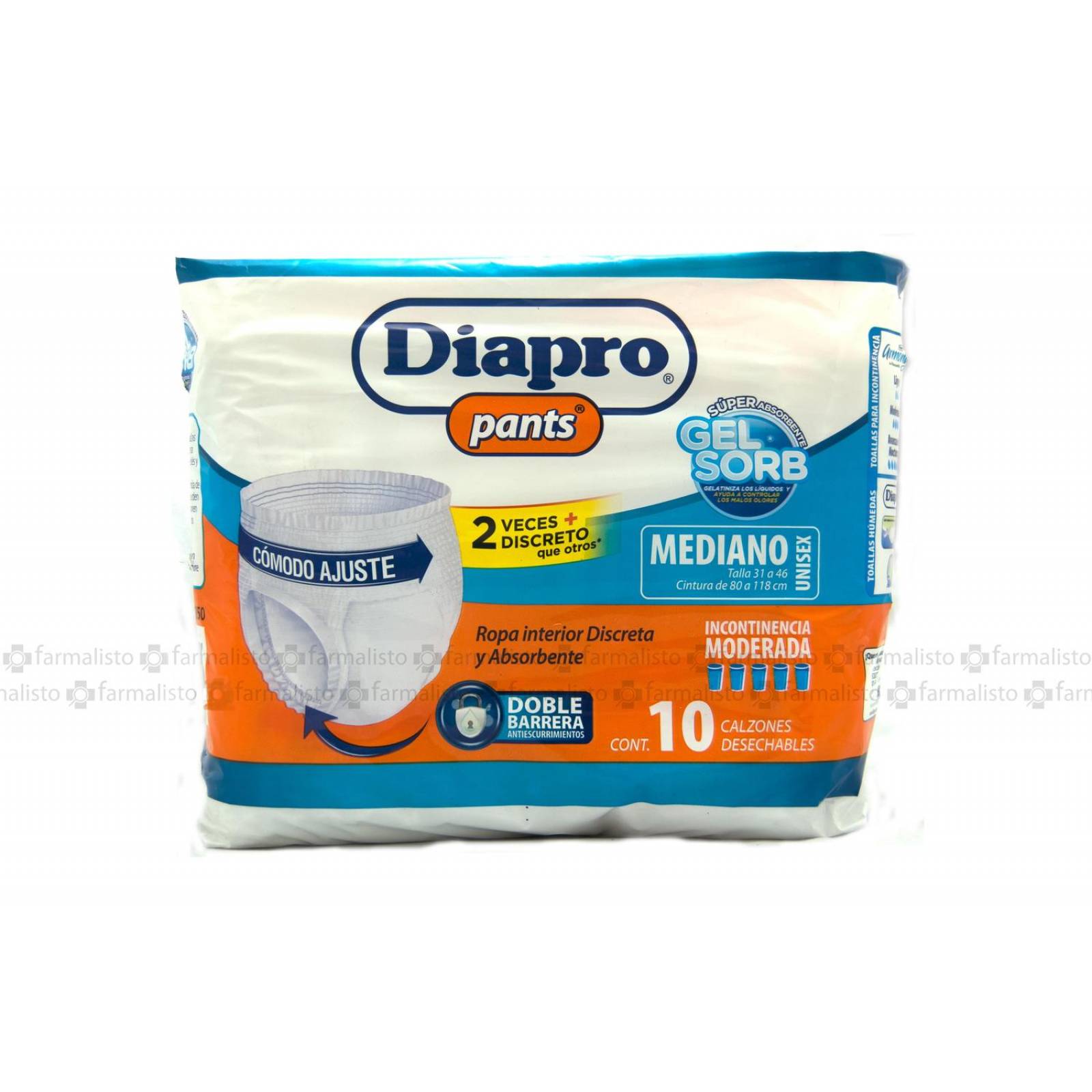 Diapro Pañal Pants Mediano Empaque Con 10 Pañales 