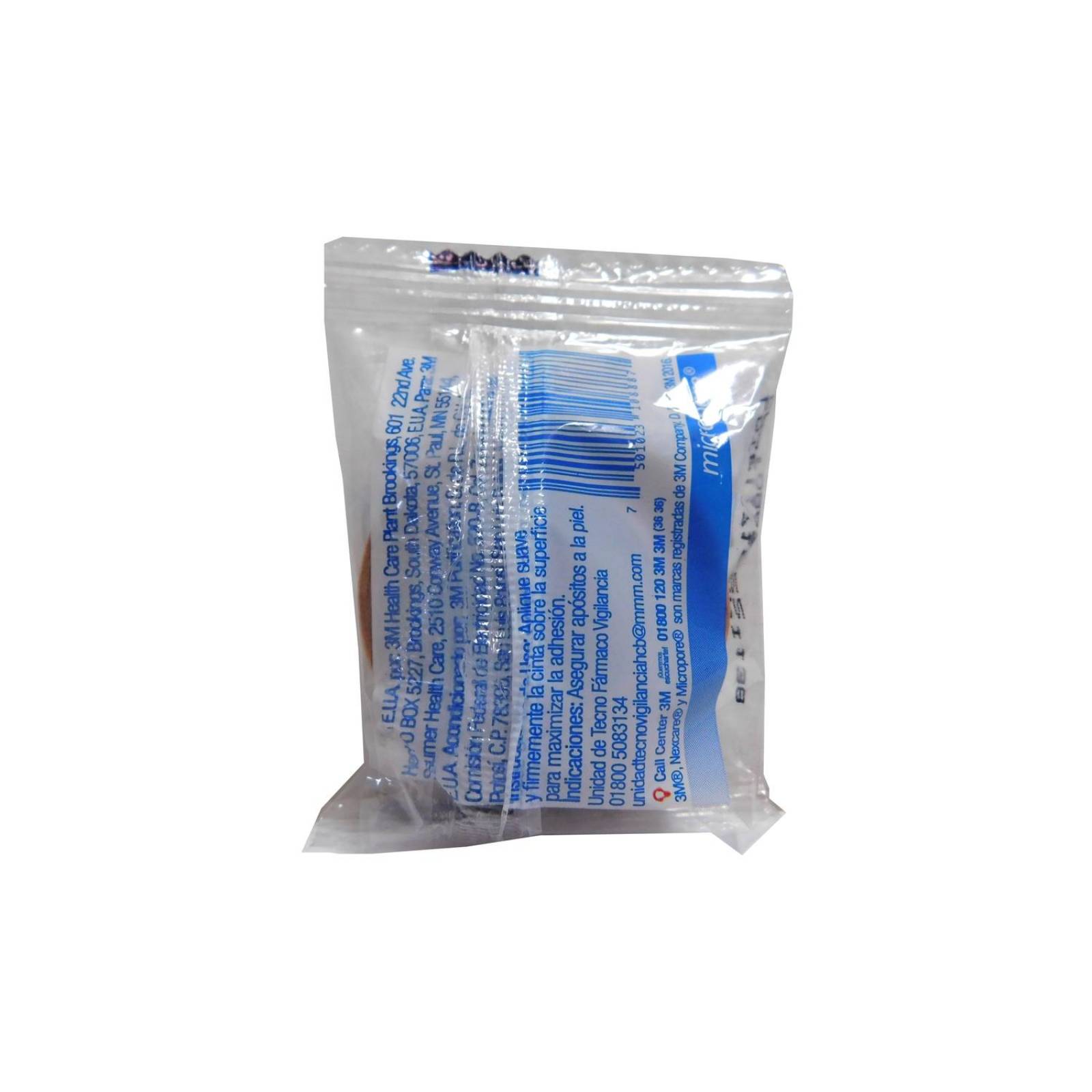 Cinta Micropore Bolsa Con 1 Rollo Piel 1.25cmx5m 