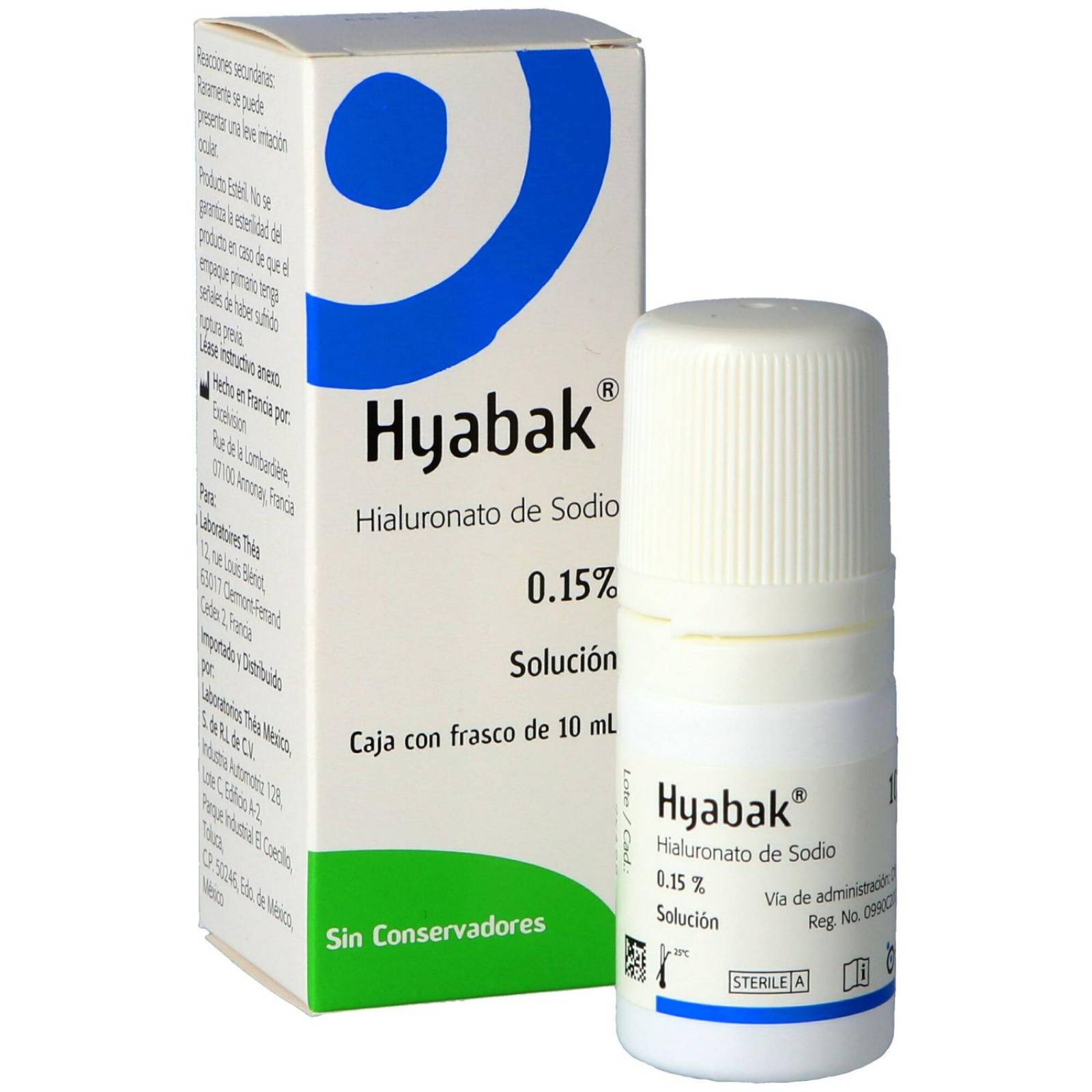 Hyabak 0.15 % Solución Caja Con Frasco Con 10 mL 
