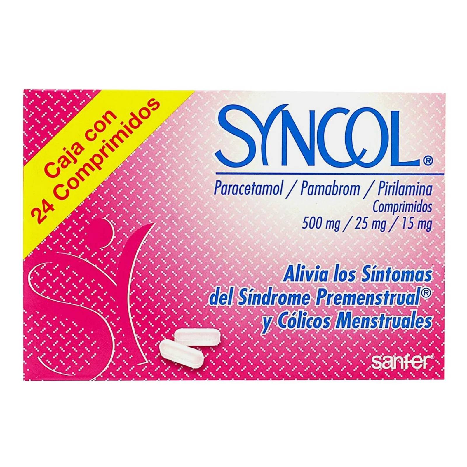 Syncol 500 mg /25 mg /15 mg Caja Con 24 Comprimidos 