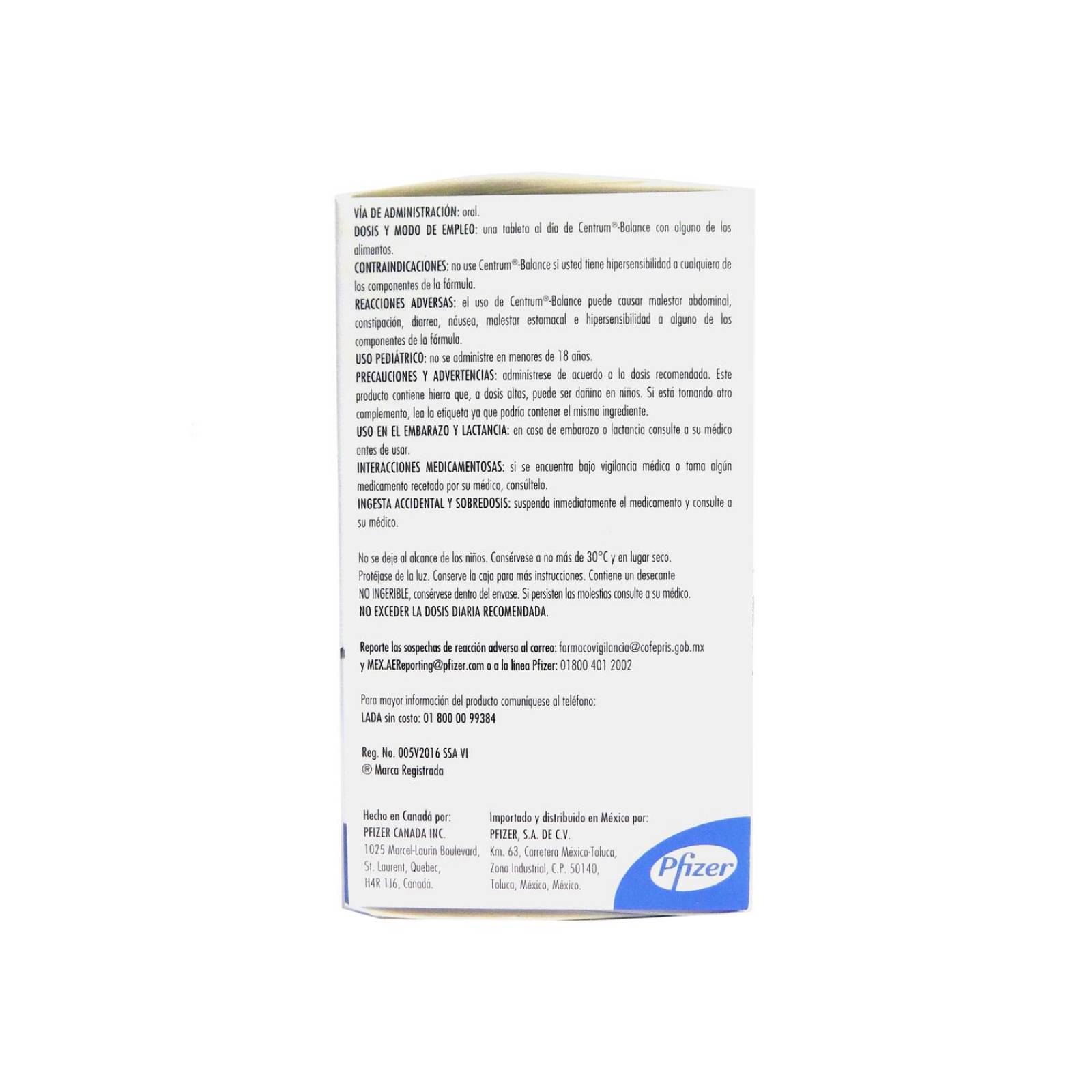 Centrum Fórmula Balanceada Caja Con Frasco Con 30 Tabletas 