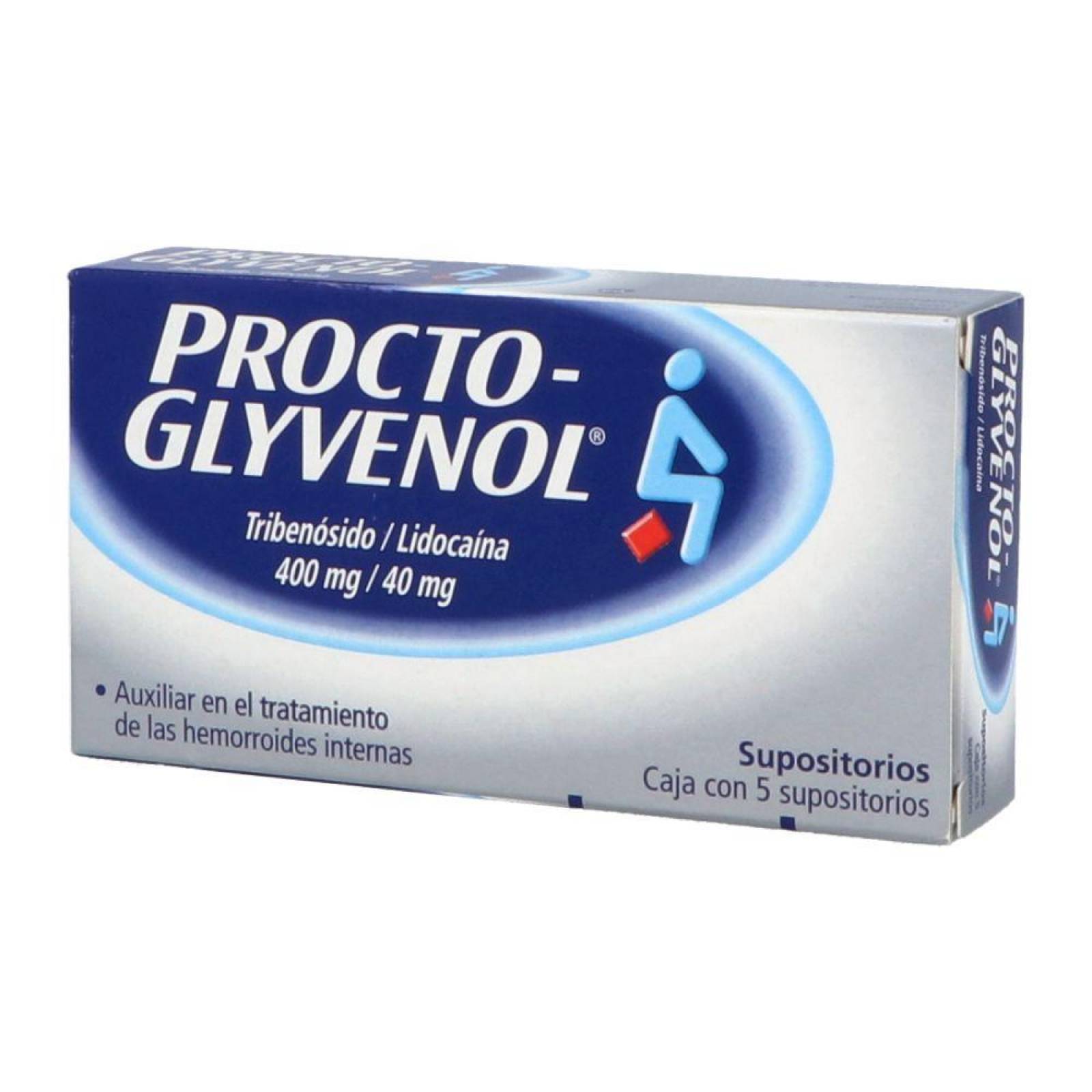 Procto Glyvenol 400 mg Caja Con 5 Supositorios 