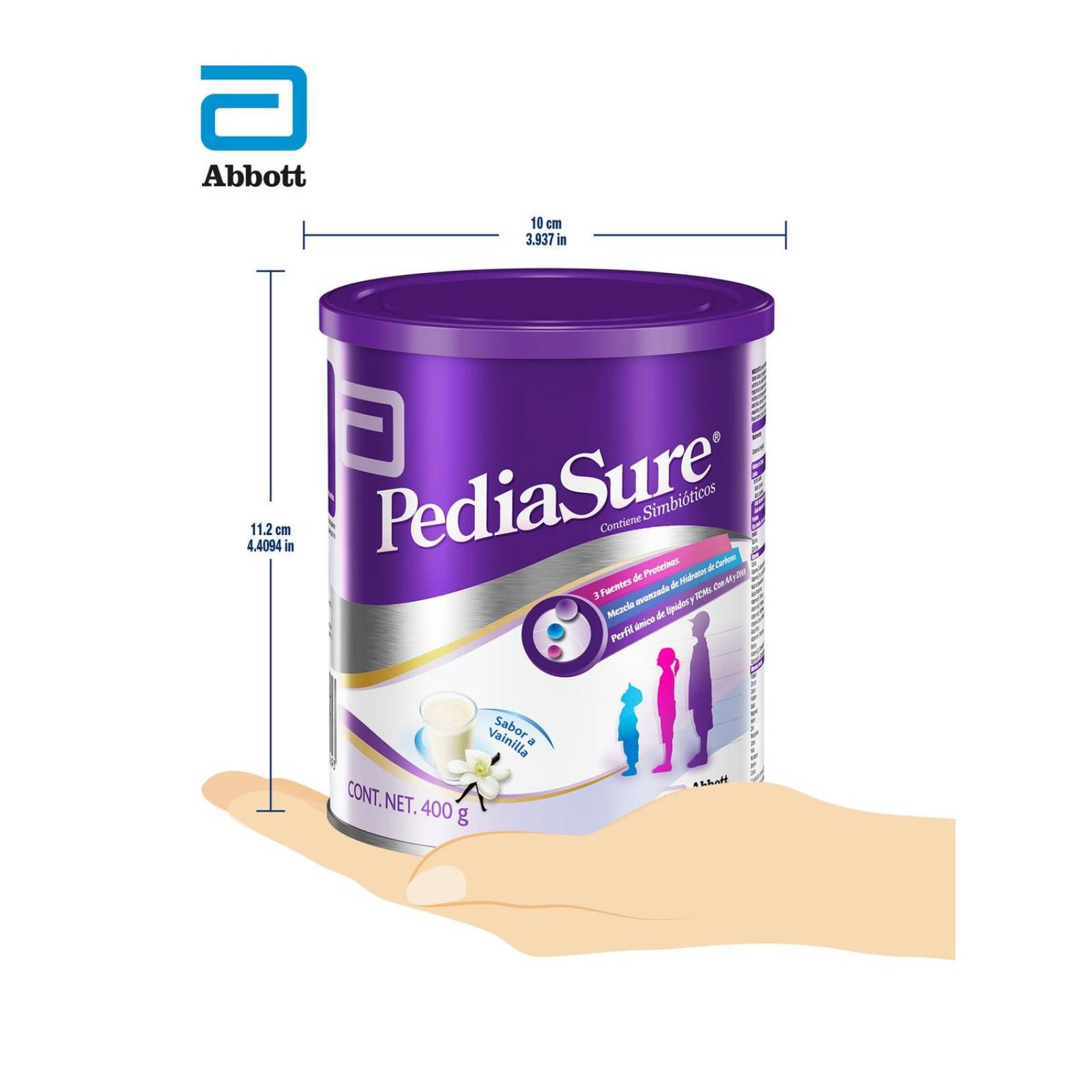 FRM-Pediasure Plus Lata Con 400 g Sabor A Vainilla 