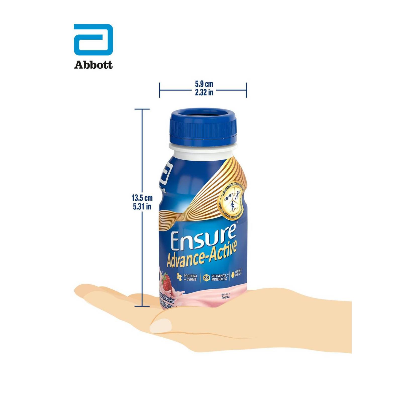 FRM-Ensure Advance Fresa Frasco De 237 mL 