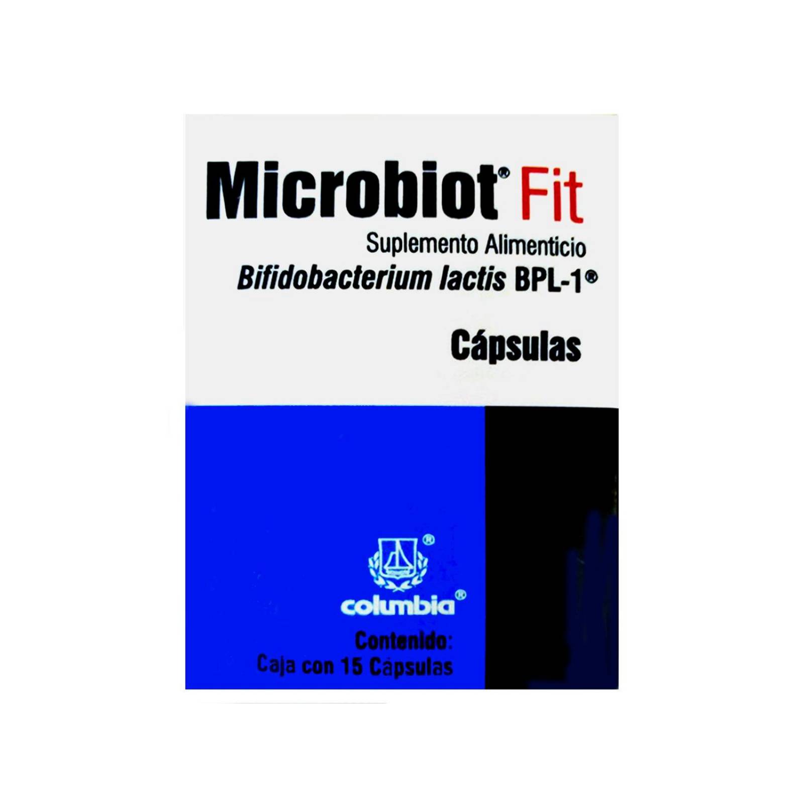 Microbiot Fit 50 mg Caja Con Frasco Con 15 Cápsulas 