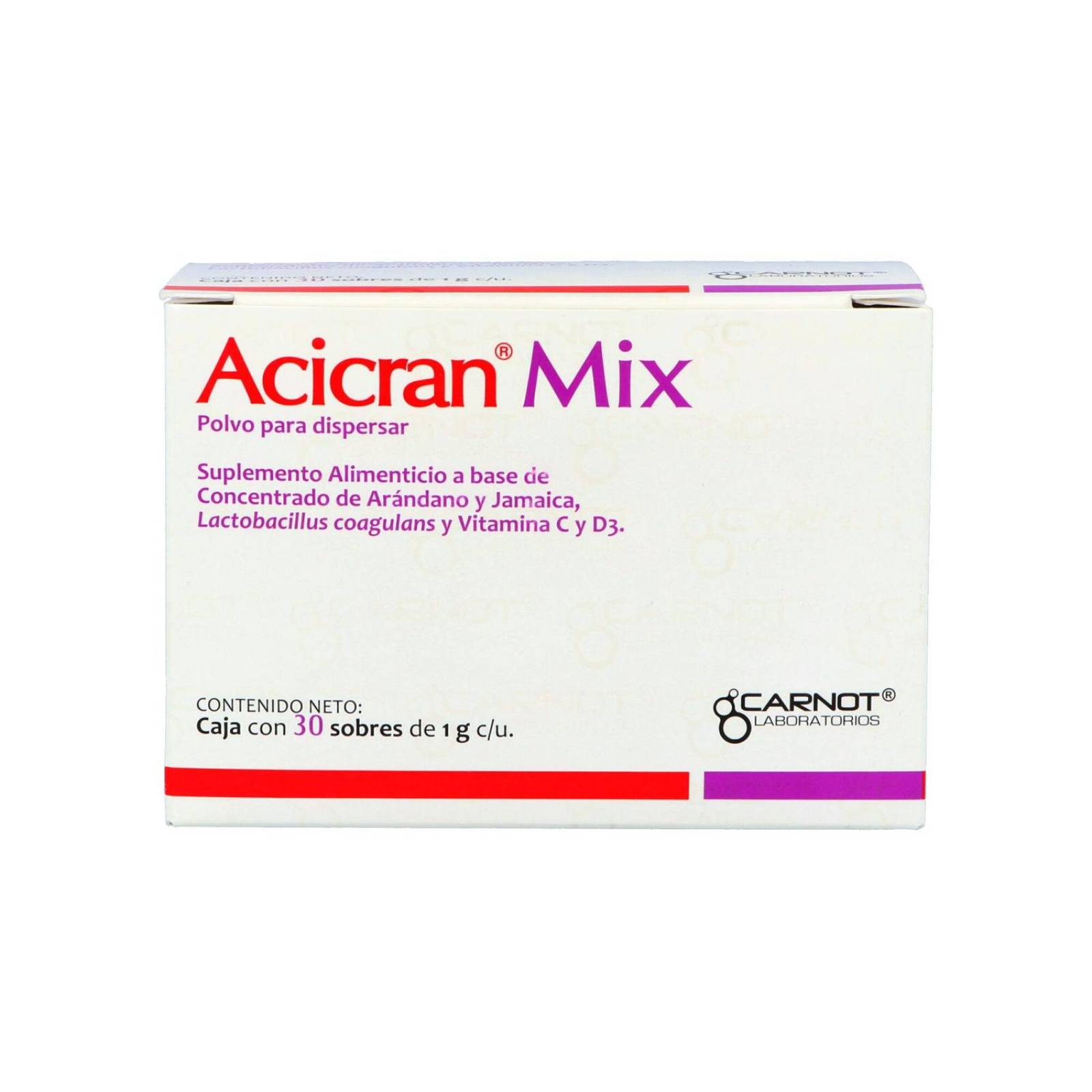 Acicran Mix Sobre Con Polvo Para Dispersar 30 Sobres De 1g 