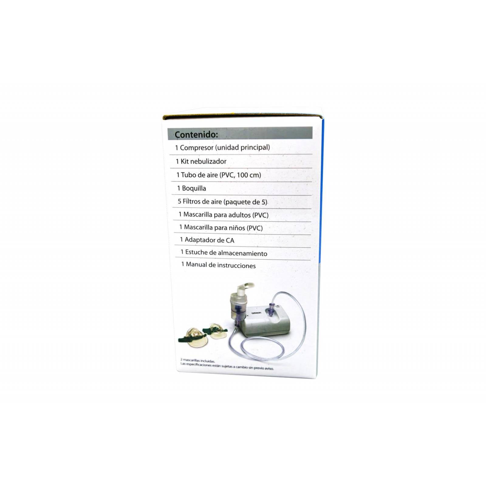 Omron Nebulizador De Compresor Caja Con Kit 