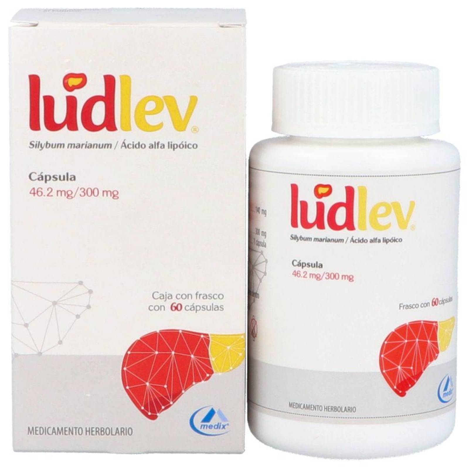 Ludlev 140 mg /300 mg Caja Con Frasco Con 60 Cápsulas