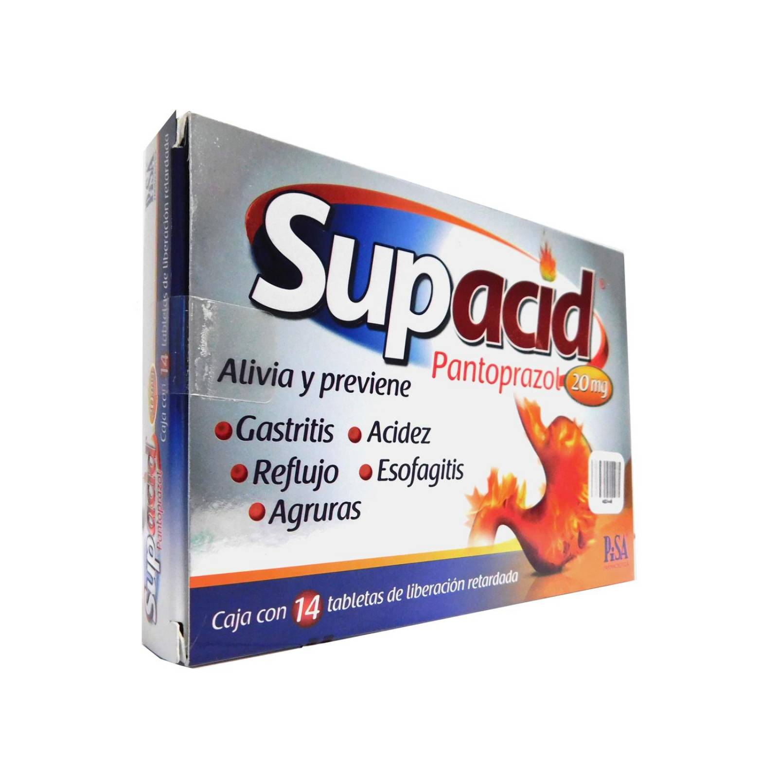 Supacid 20 mg Caja Con 14 Tabletas De Liberación Retardada 