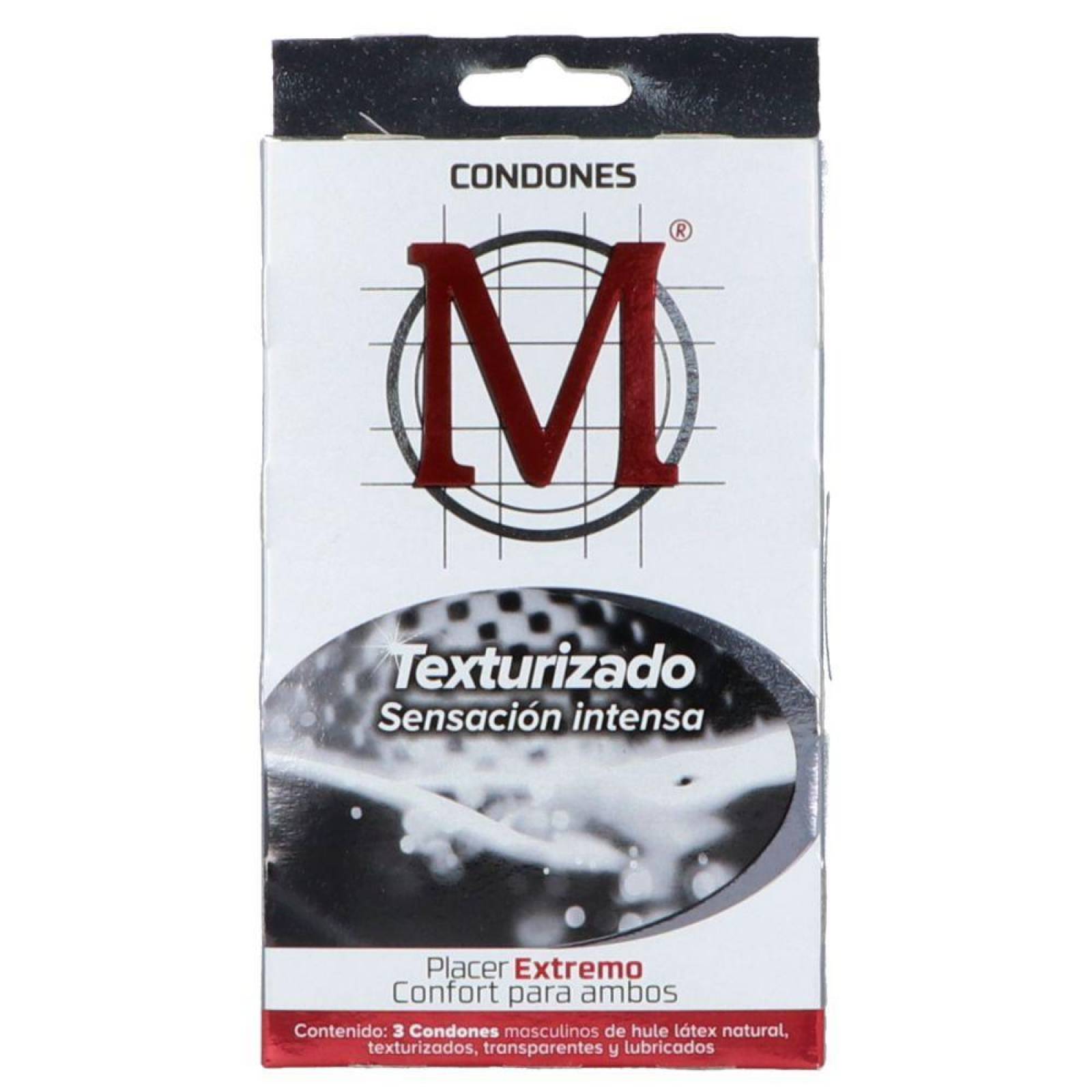 M Force Texturizado Caja Con 3 Condones 