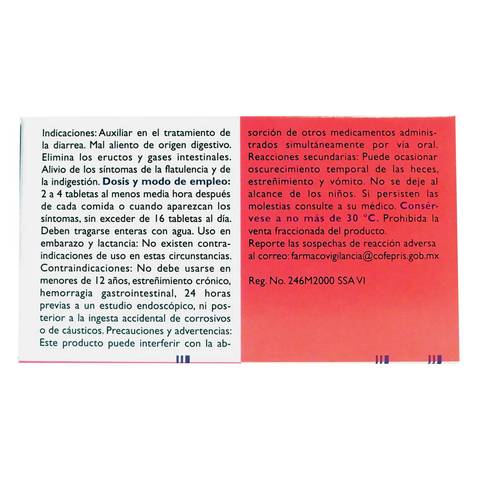 Carbotural 250 mg Caja con 60 Tabletas 