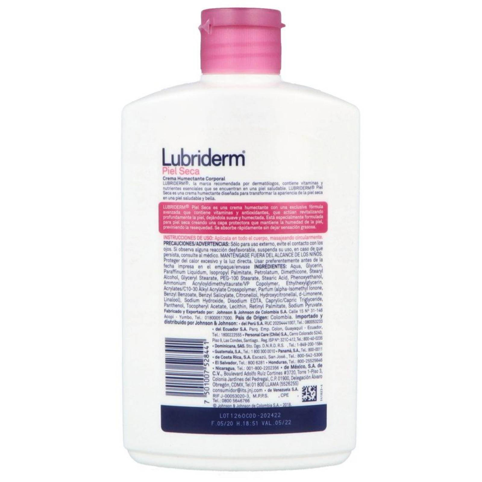 Lubriderm Piel Seca Frasco Con 400 mL 