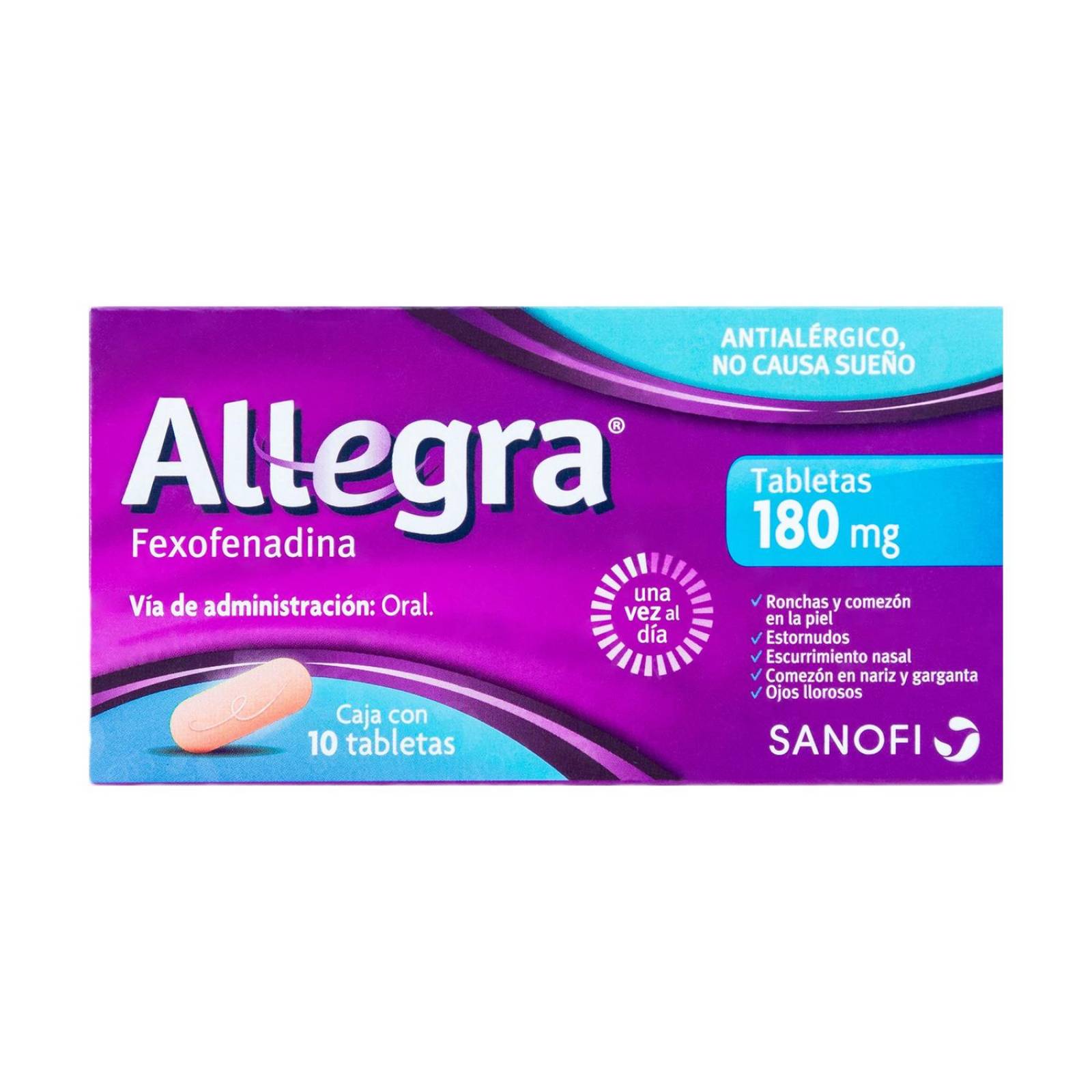 Allegra 180 mg Caja Con 10 Tabletas 