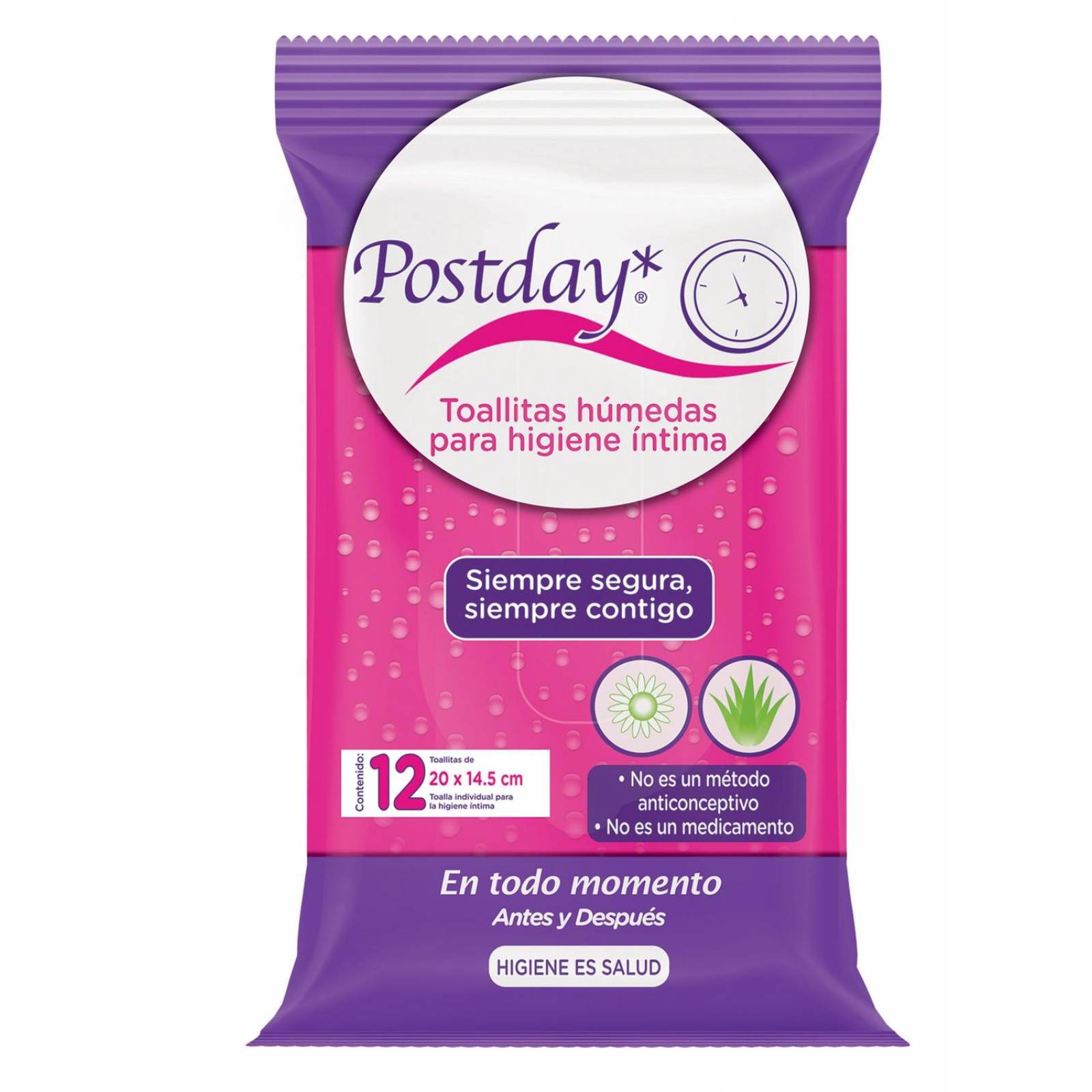 Postday 12 Toallitas Húmedas Intimas 