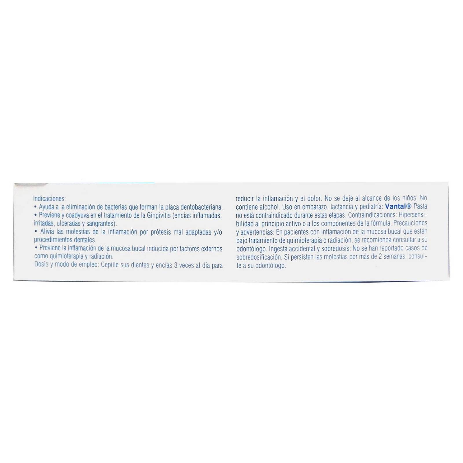 Vantal Pasta Caja Con Tubo Con 60 g 