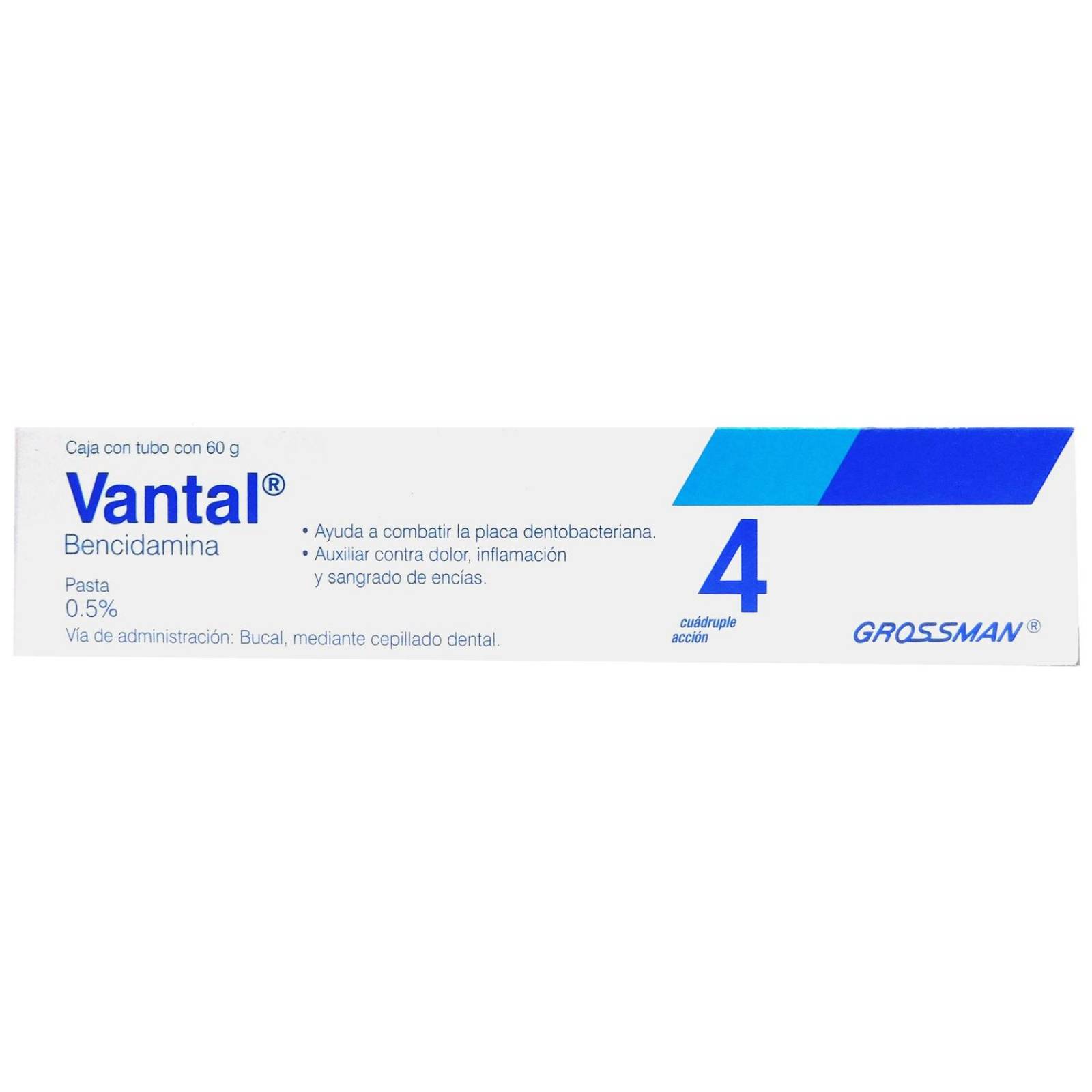 Vantal Pasta Caja Con Tubo Con 60 g 
