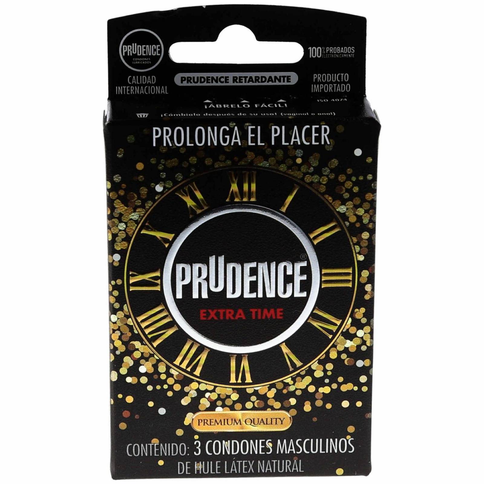 Condones Prudence Retardantes Caja Con 3 Piezas 