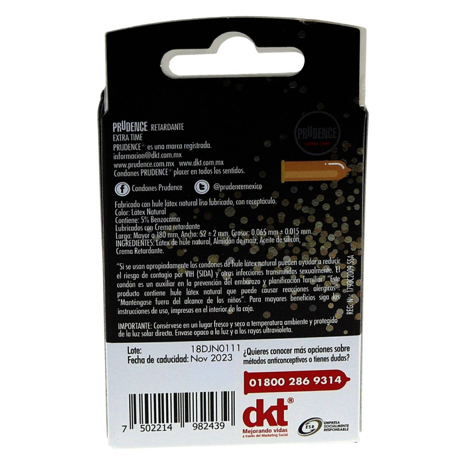 Condones Prudence Retardantes Caja Con 3 Piezas 