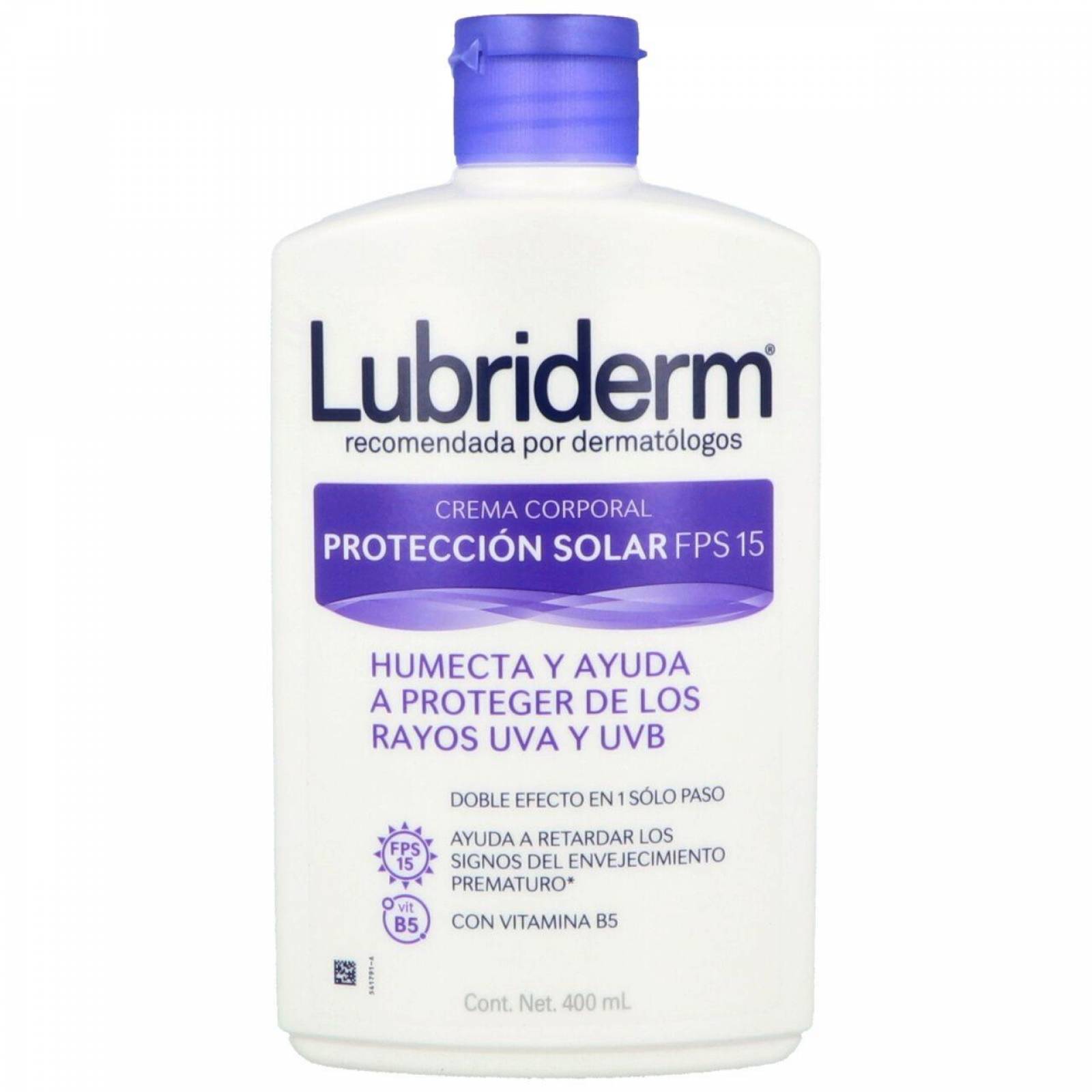 Crema Corporal Lubriderm Con Fps 15 Frasco Con 400 Ml 