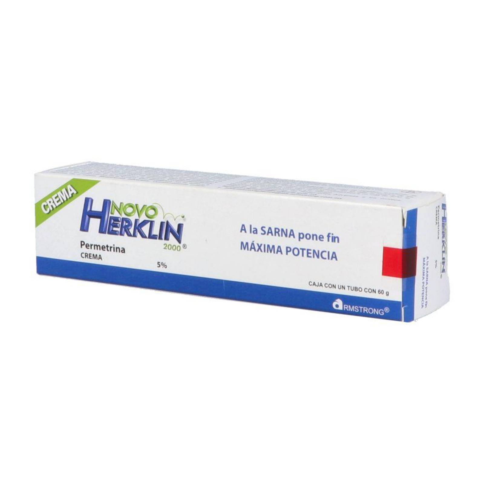 Novo Herklin 2000 Crema 5% Caja Con Tubo Con 60 g 