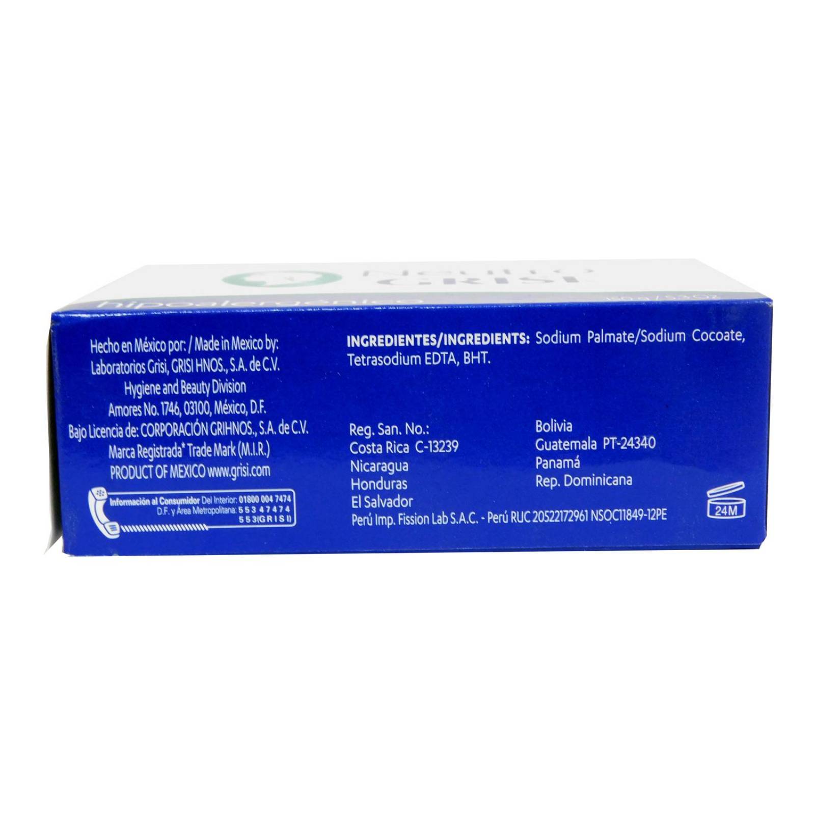 Neutro Grisi Jabón 150 g / 5.3 oz Caja Con 1 Barra 