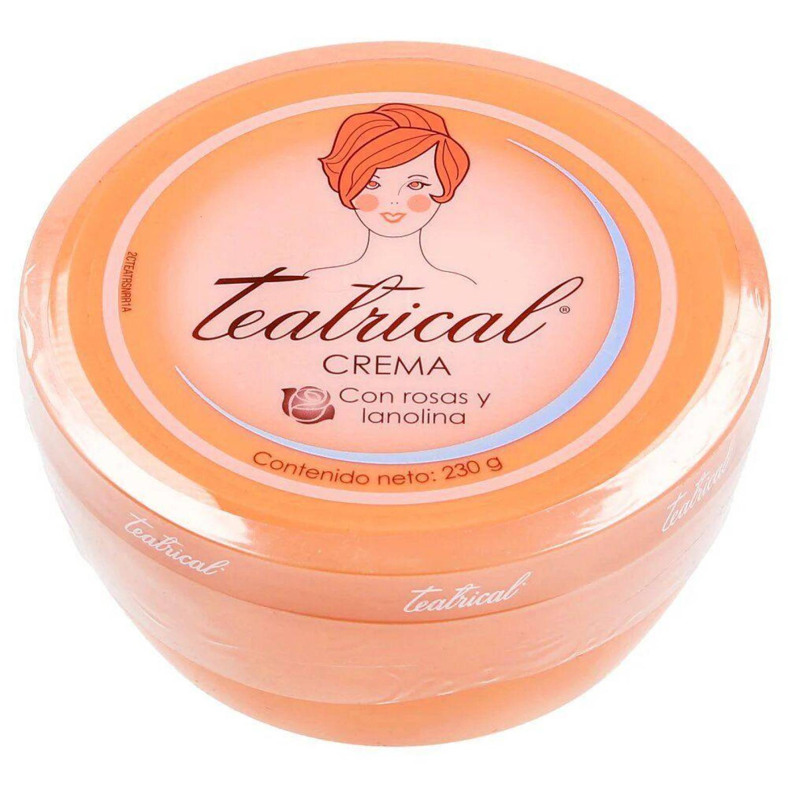 Crema Teatrical Con Rosas Y Lanolina Tarro Con 230 g 