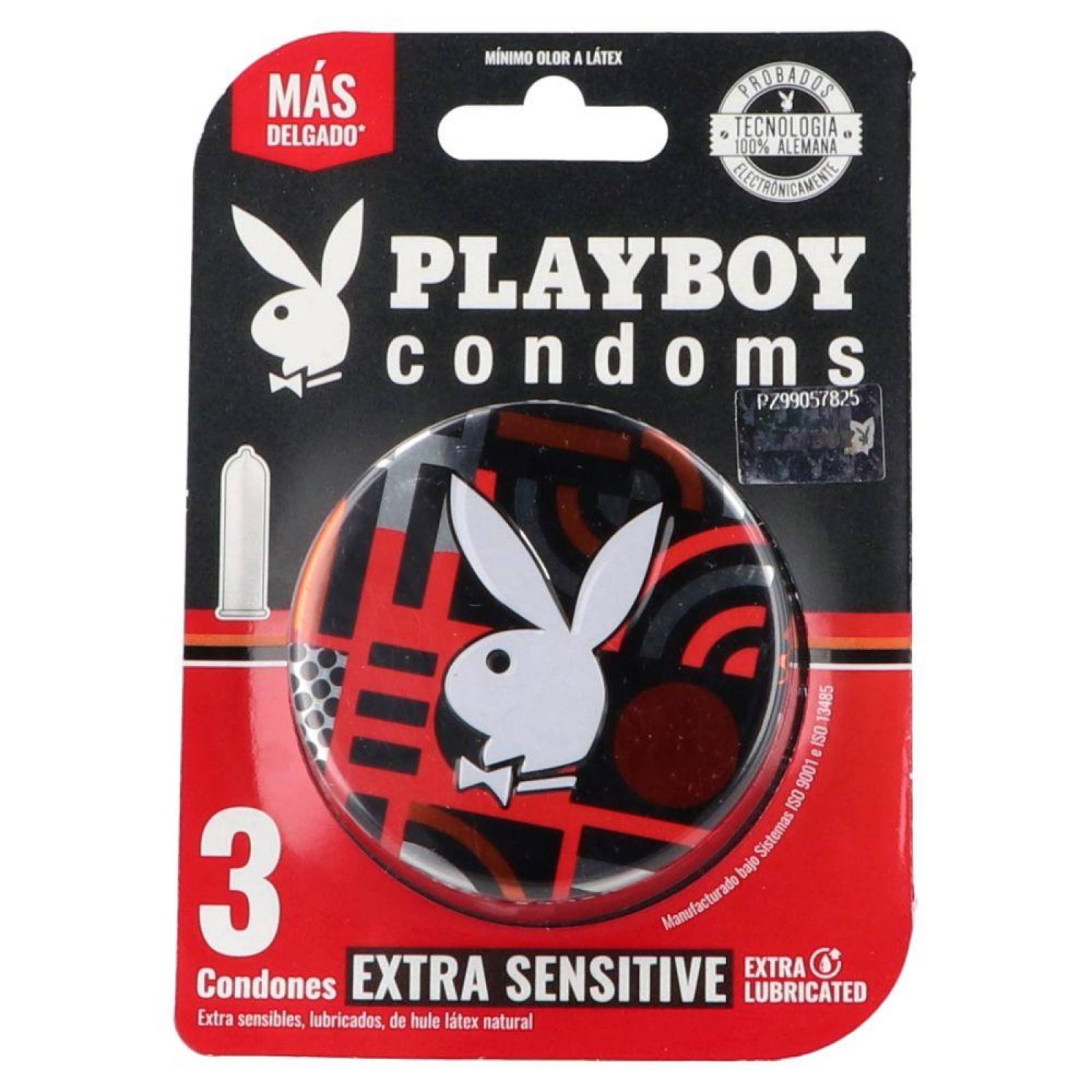Playboy Condoms Extra Sensible Estuche Con 3 Unidades 