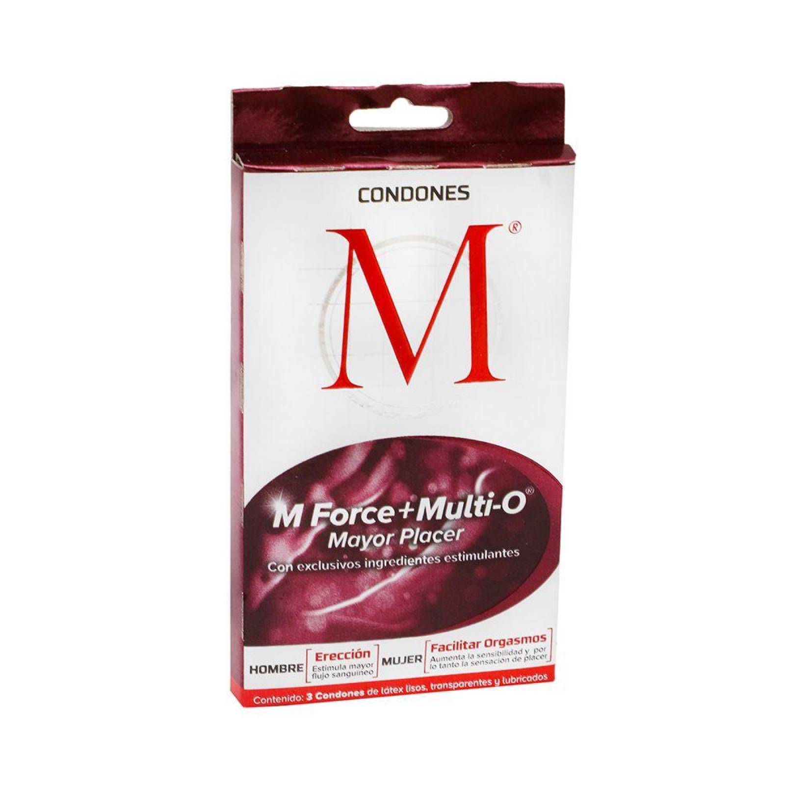 M Force + Multi O Caja Con 3 Condones 