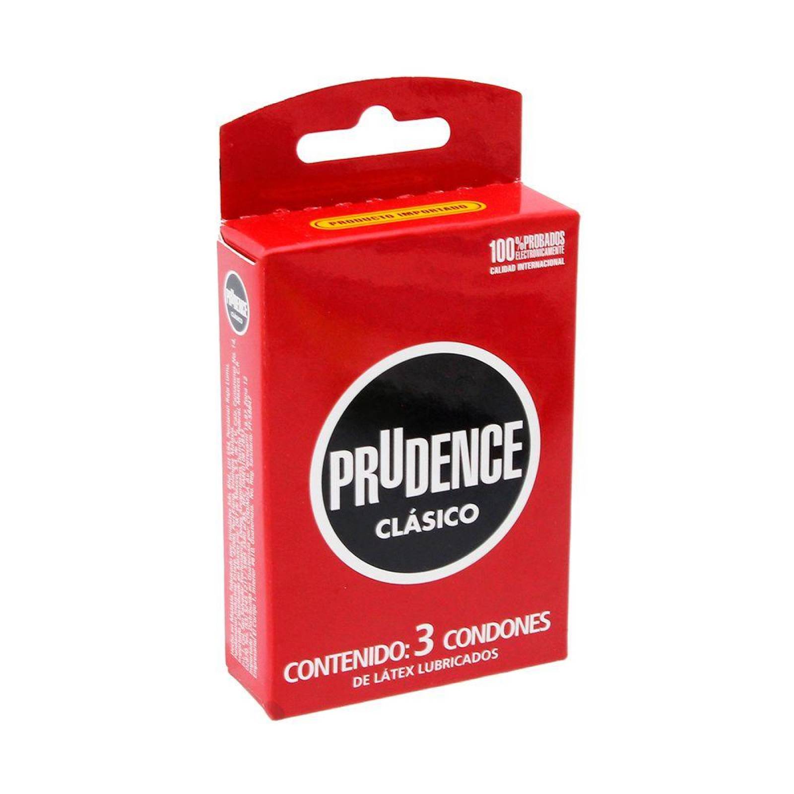 Prudence Clásico Caja Con 3 Condones 