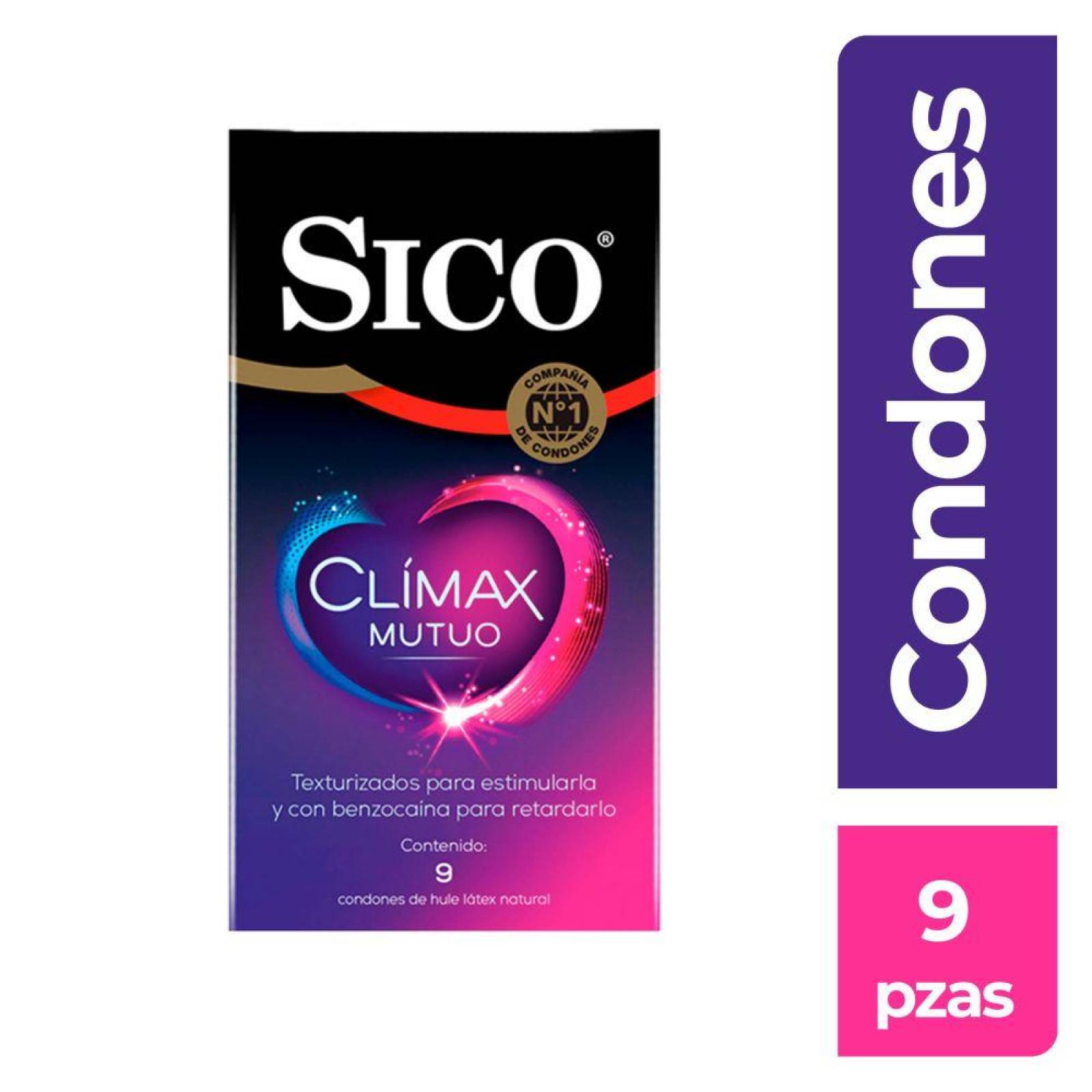 Sico Clímax Mutuo 9 Condones 